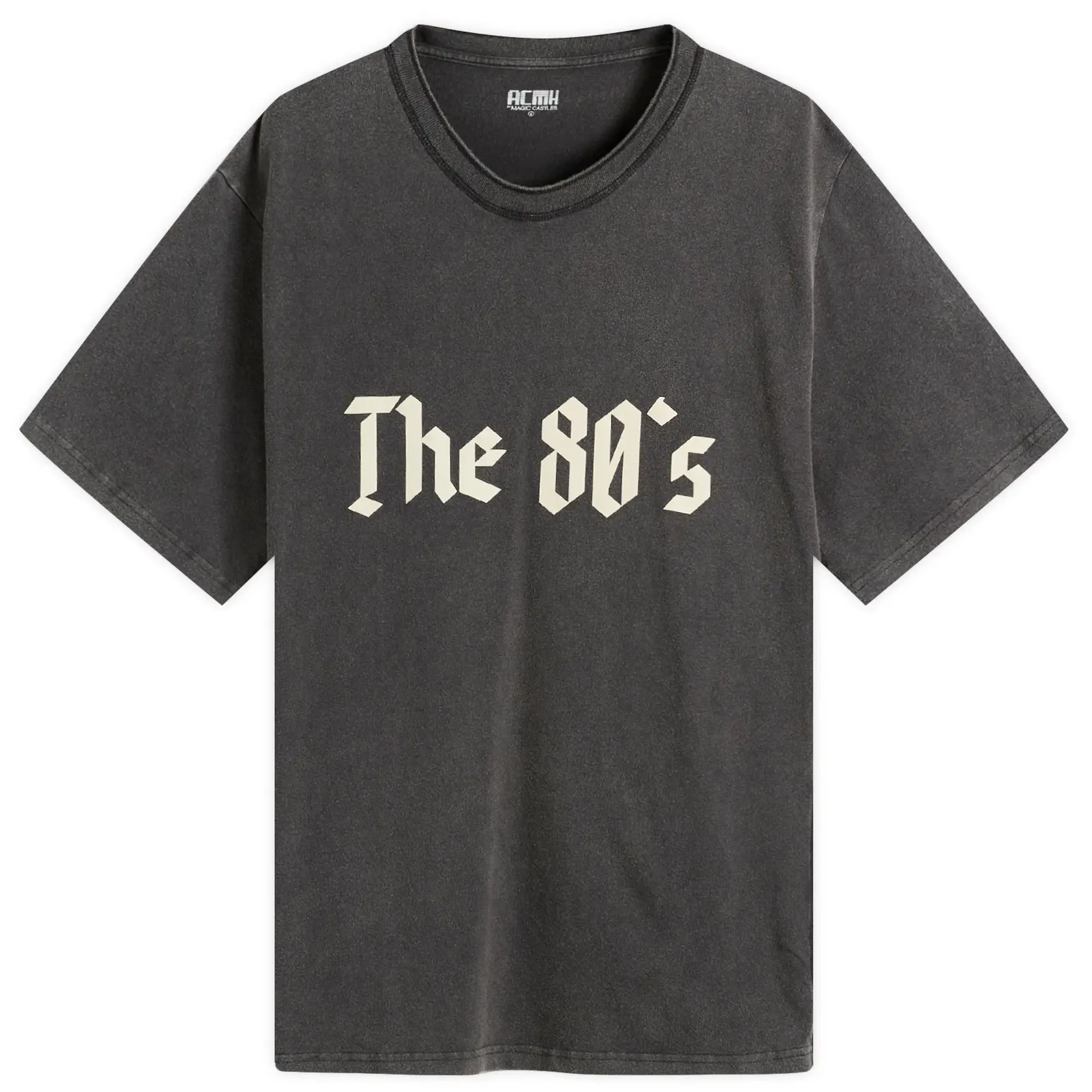 ACMH by Magic Castles Men's The 80'S T-Shirt Strong Vintage Black