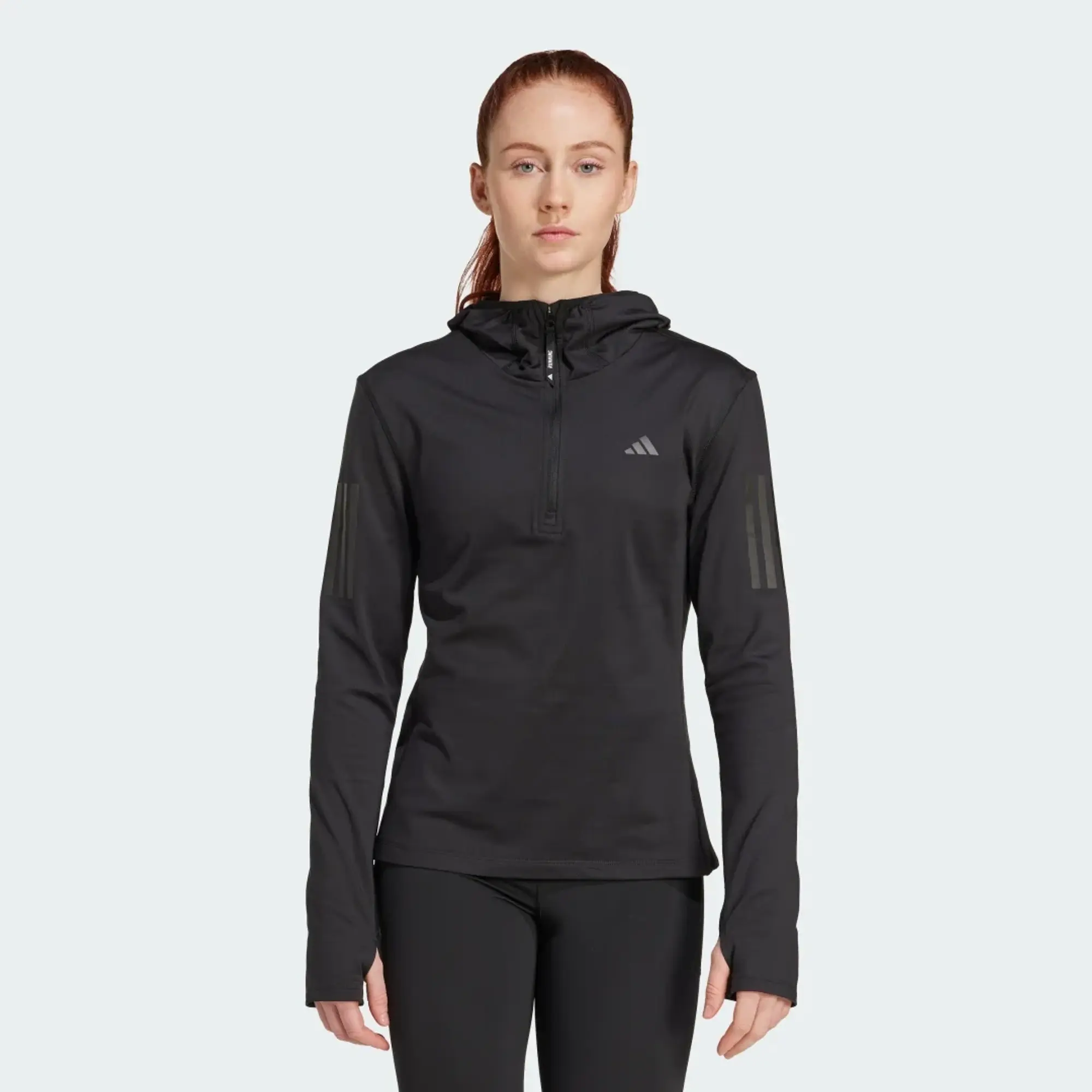 adidas Own The Run Winterized Hooded Half-Zip