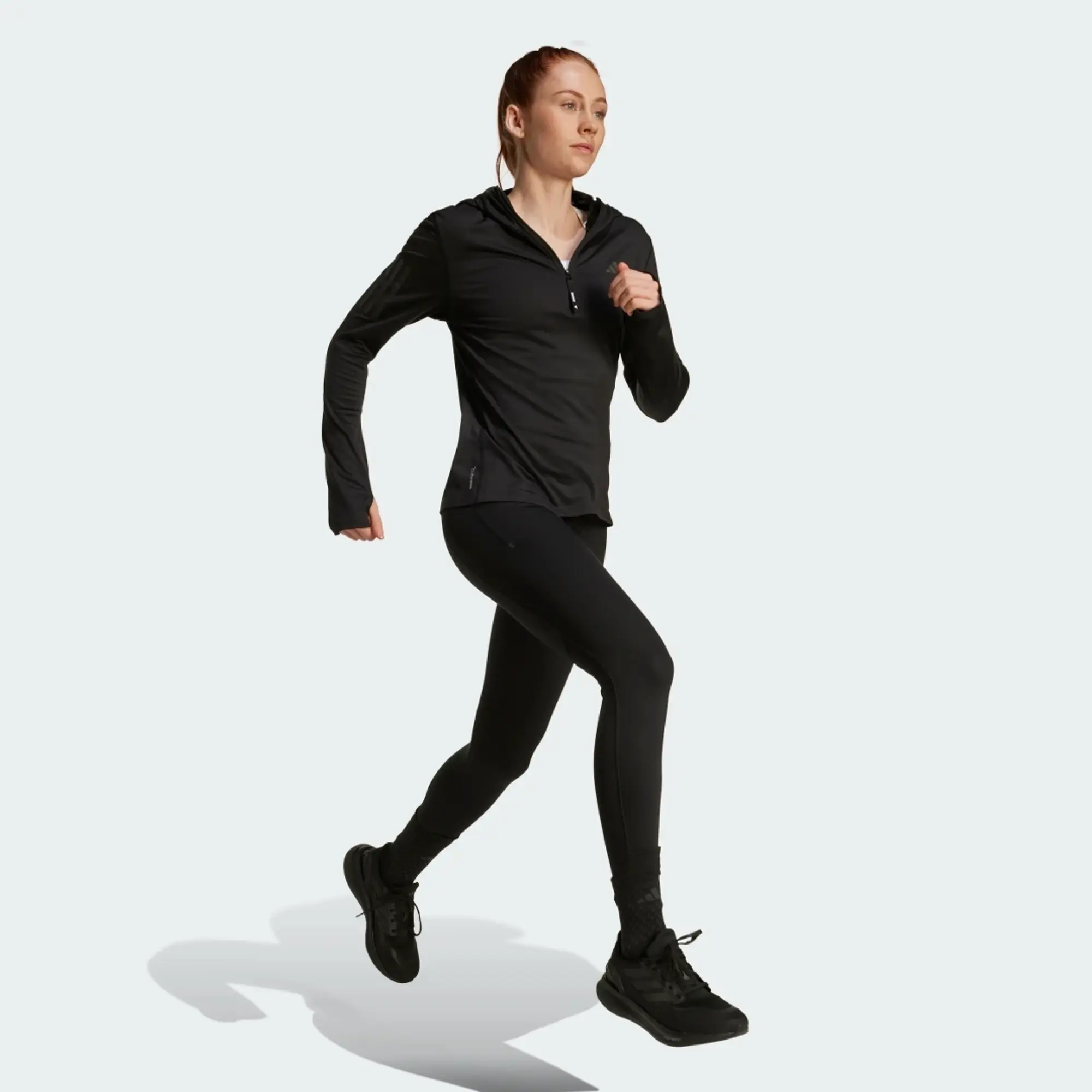 adidas Own The Run Winterized Hooded Half-Zip
