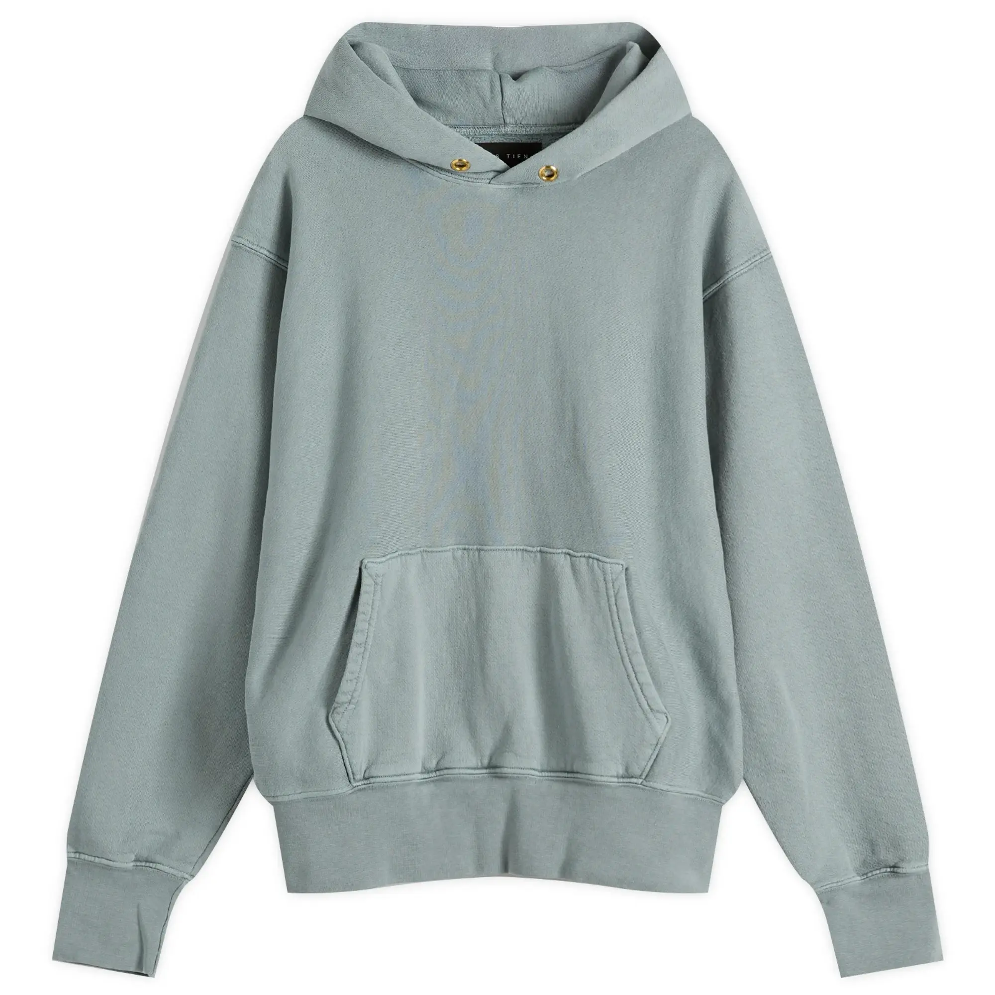 Les Tien Men's Heavyweight Hoodie Washed Slate Grey