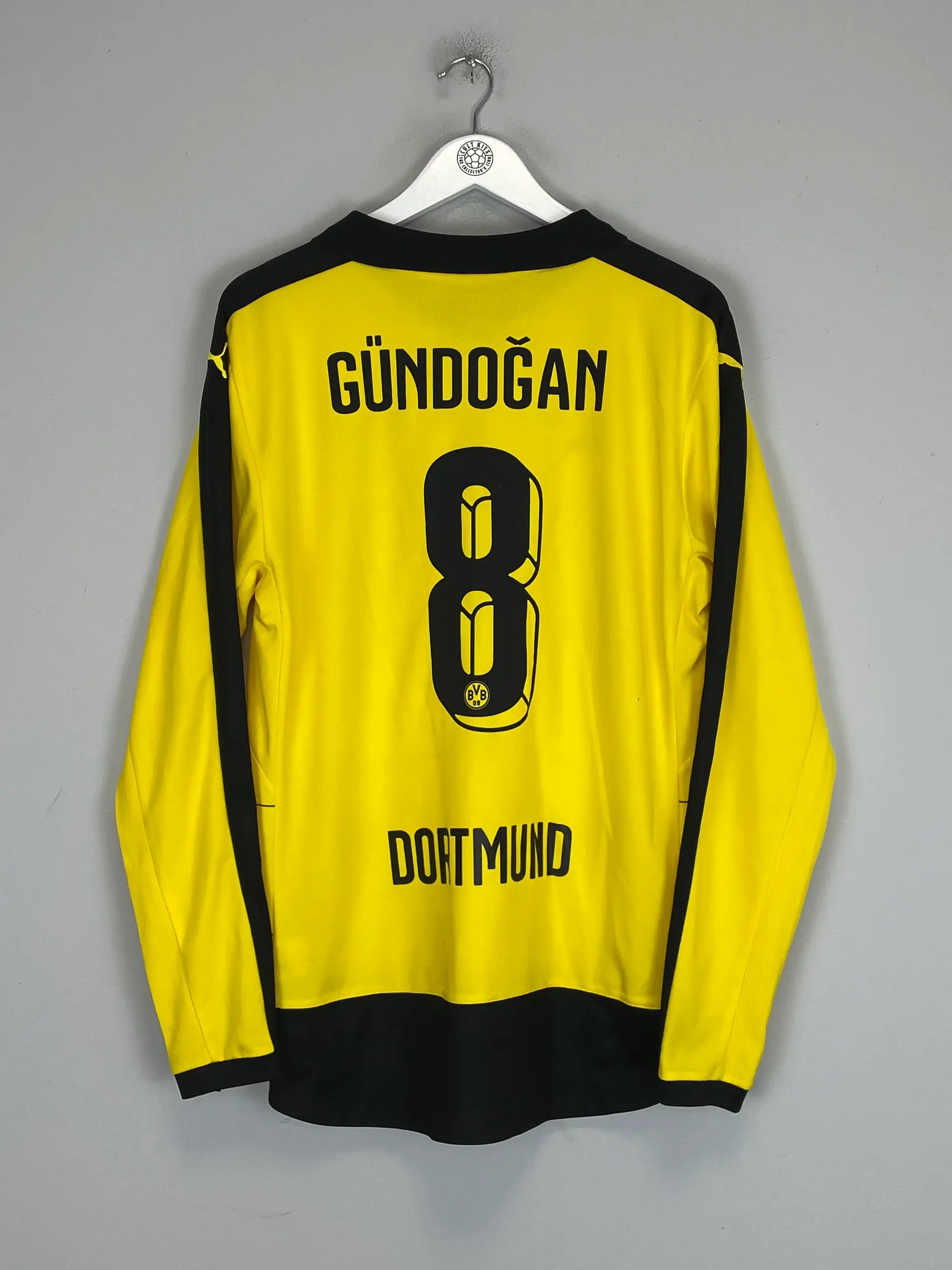 2015/16 DORTMUND GUNDOGAN #8 L/S HOME SHIRT (L) PUMA - CULT KITS