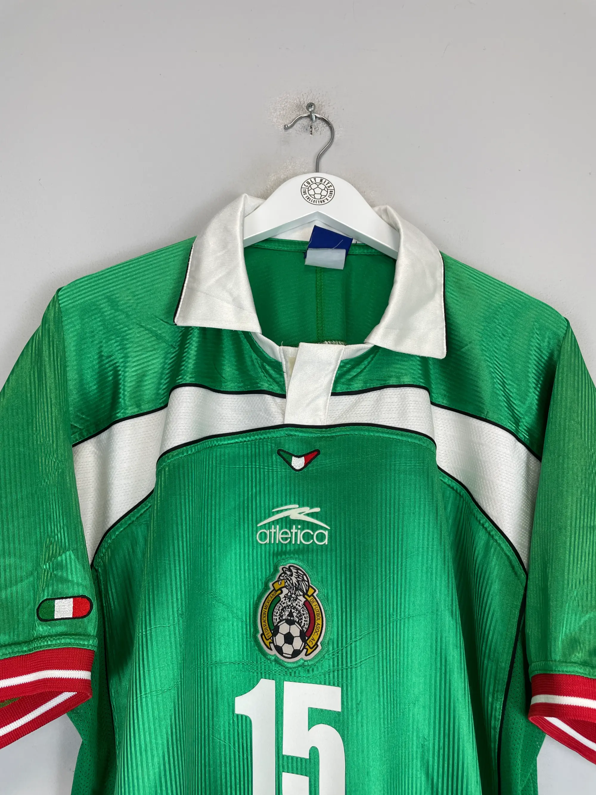 2000/01 MEXICO L.HERNANDEZ #15 HOME SHIRT (XL) ATLETICA - CULT KITS