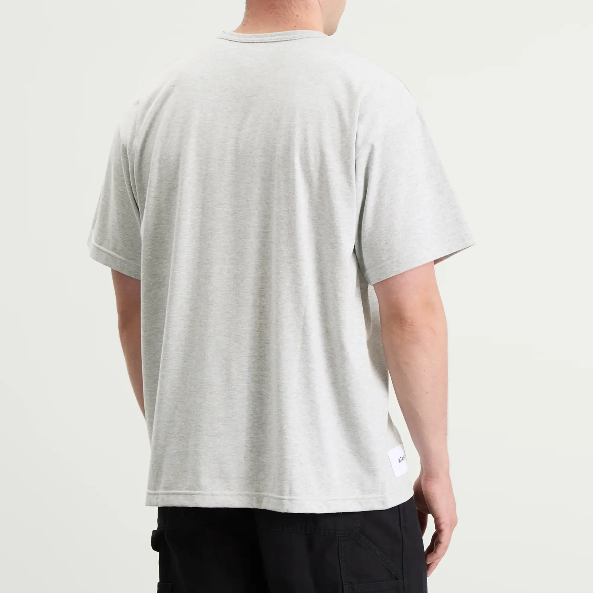 WTAPS Men's Academy Logo T-Shirt Ash Gray