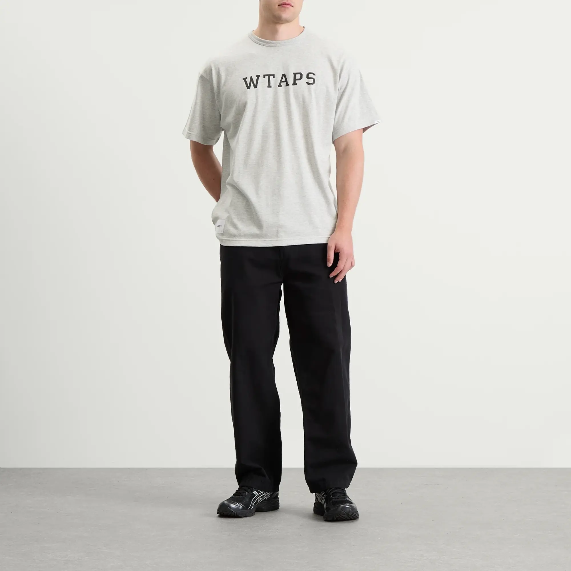 WTAPS Men's Academy Logo T-Shirt Ash Gray