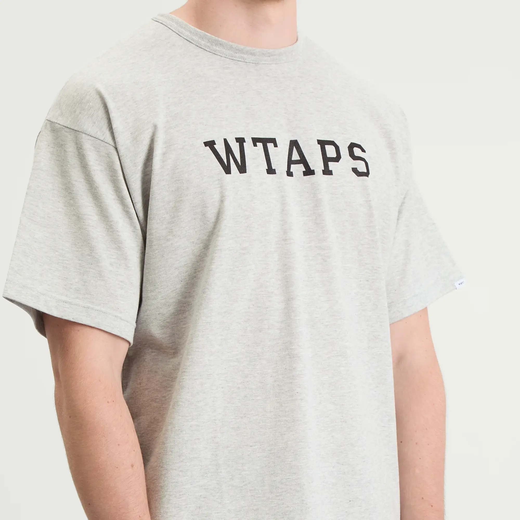 WTAPS Men's Academy Logo T-Shirt Ash Gray