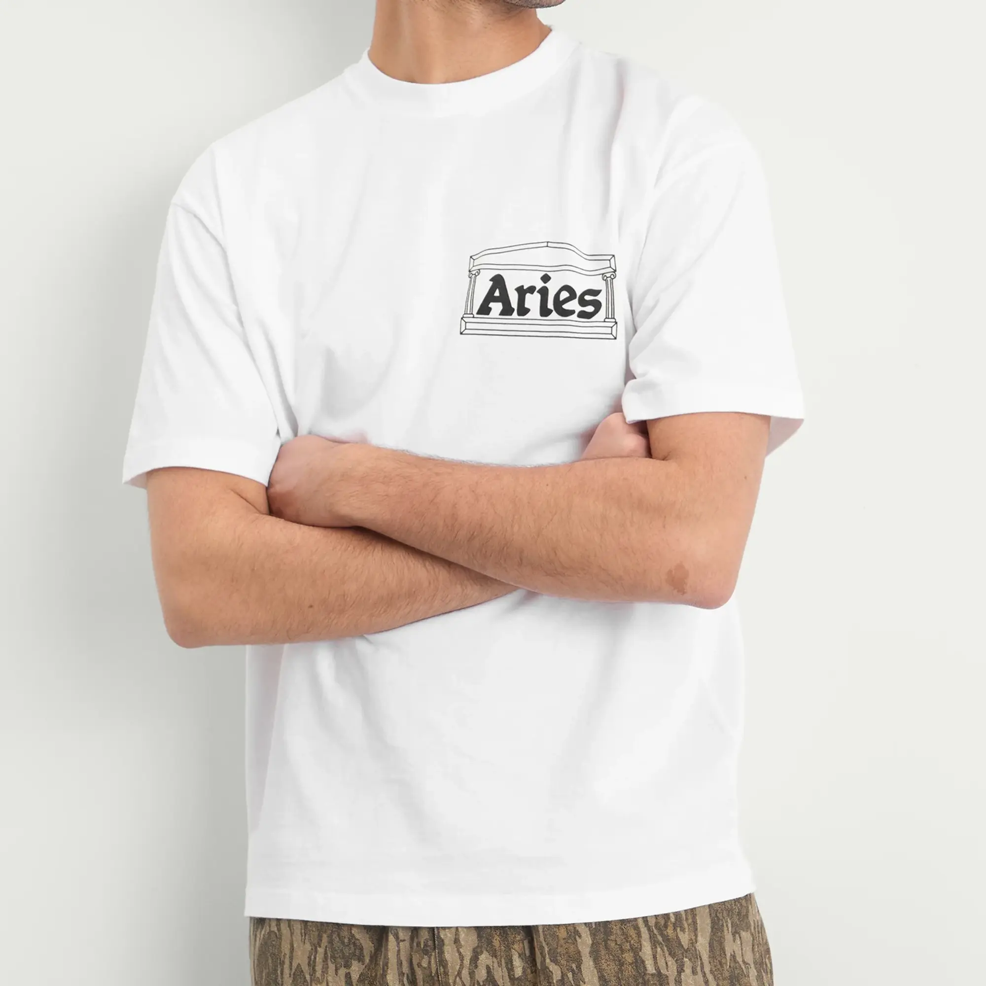 Aries Men's Temple T-Shirt White