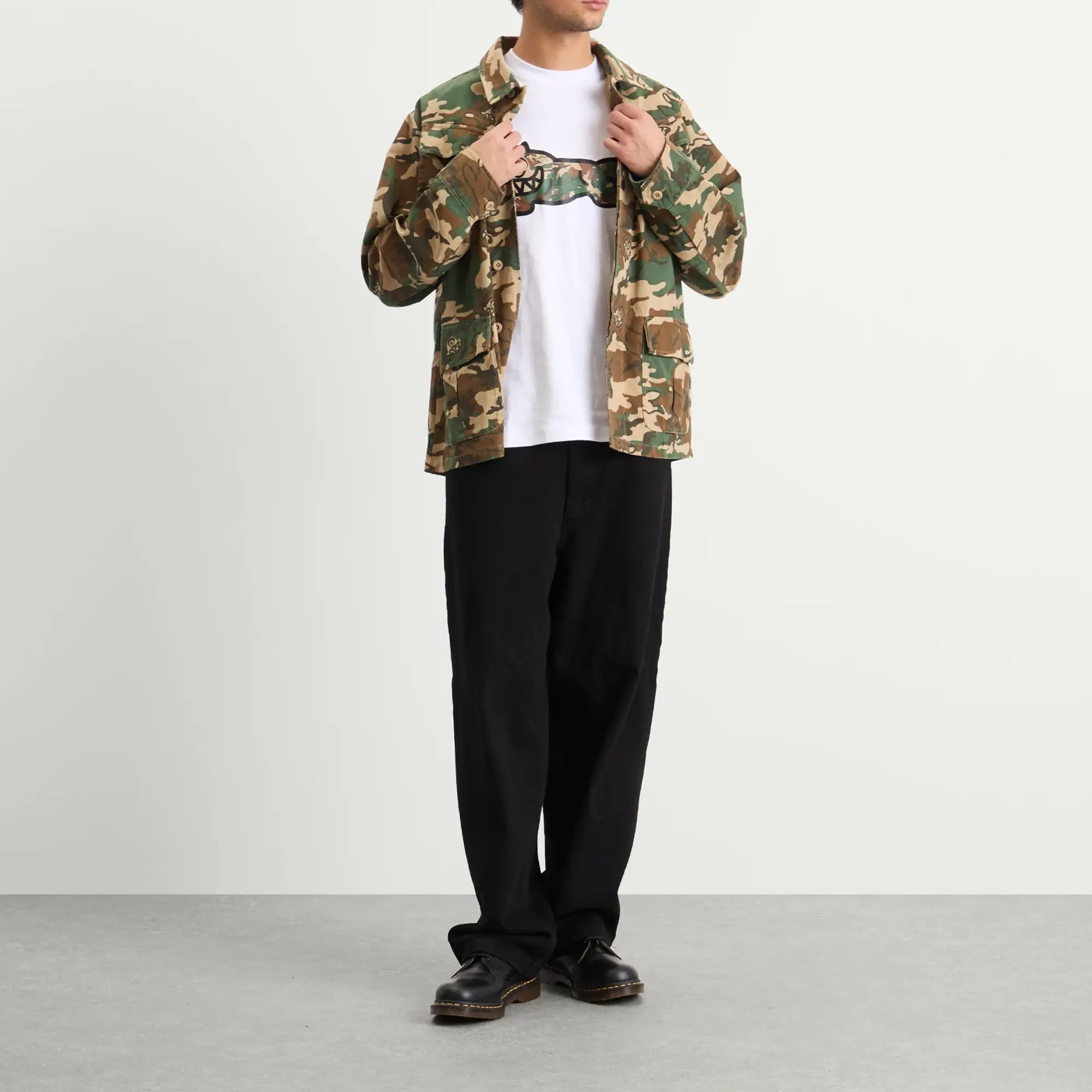 ICECREAM Men's Running Dog Camo Jungle Fatigue Field Jacket