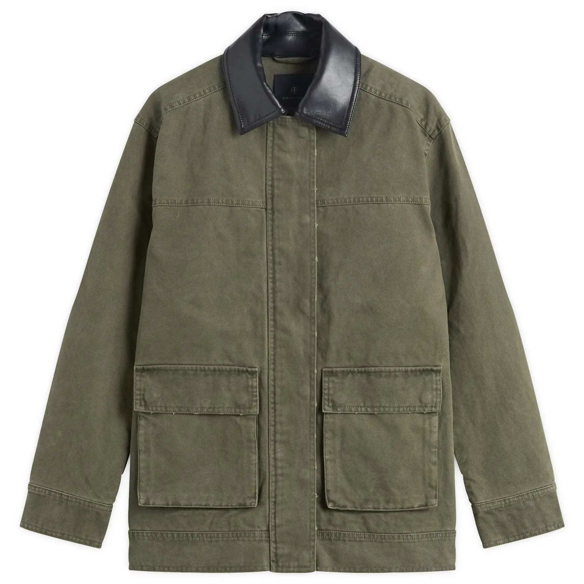 Anine Bing Women's Sean Wax Jacket Army Green