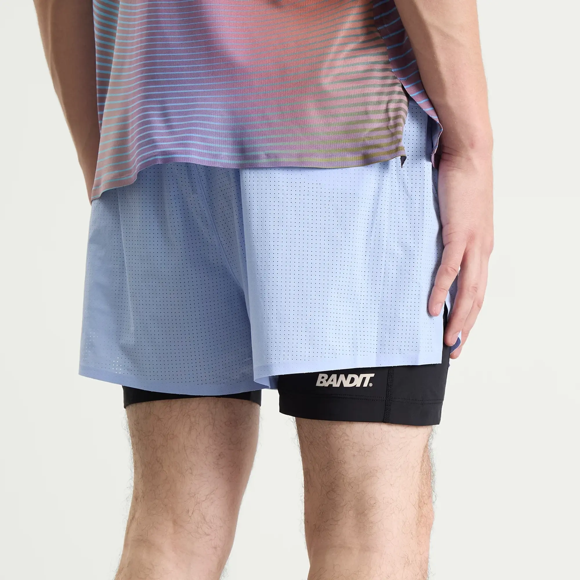 Bandit Men's Vento™ Mens 2-in-1 Short Breeze Blue/Black