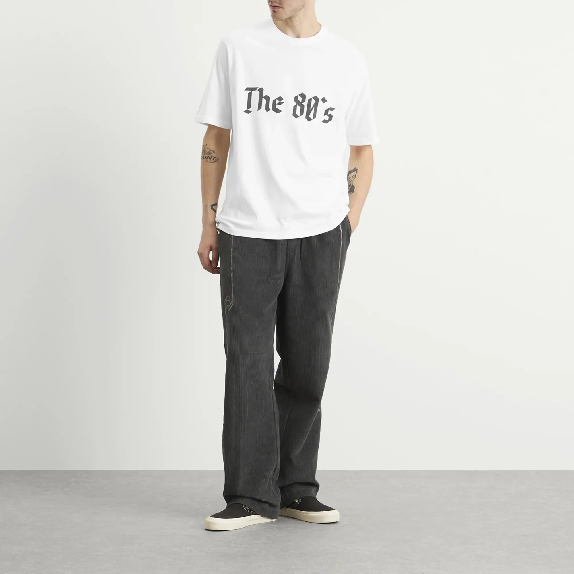 ACMH by Magic Castles Men's The 80'S T-Shirt White