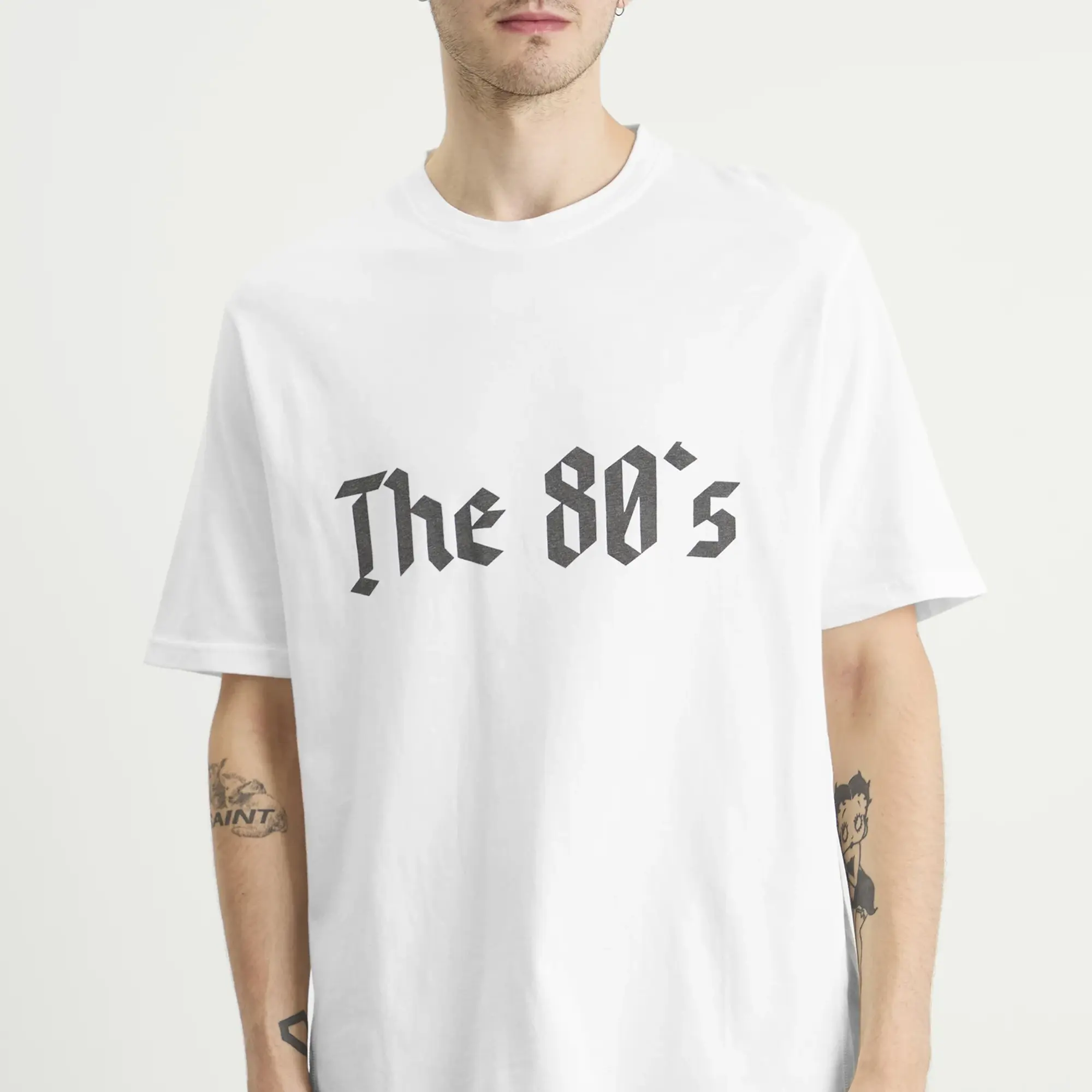 ACMH by Magic Castles Men's The 80'S T-Shirt White