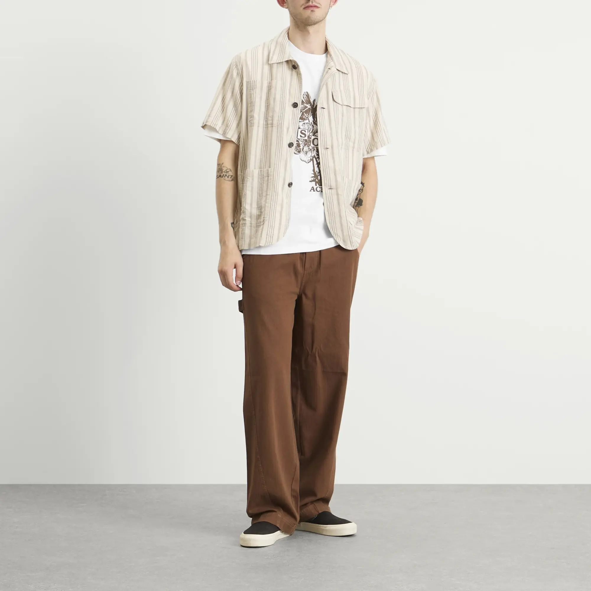 ACMH by Magic Castles Men's Bisous Ss T-Shirt Off White
