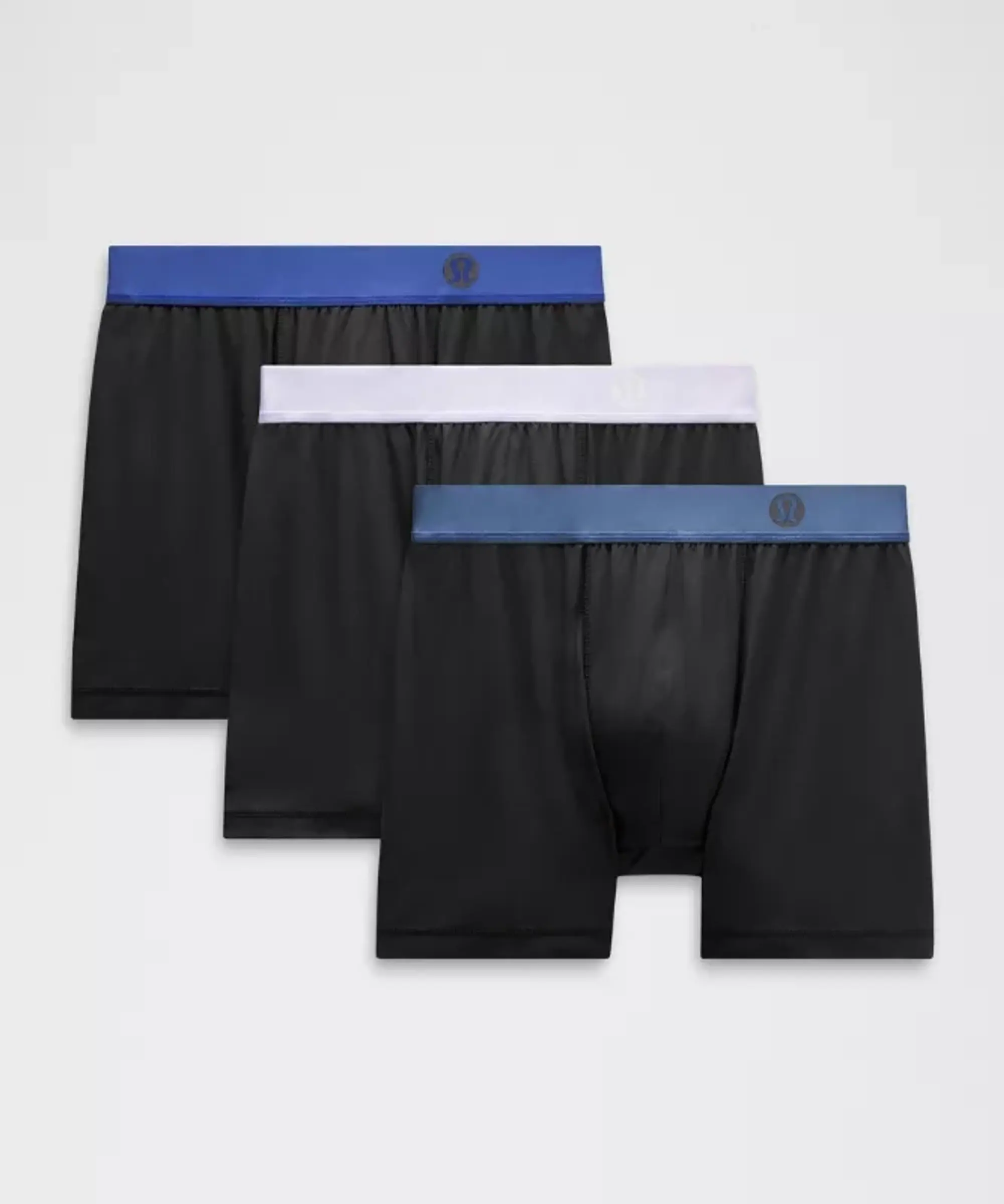 lululemon – Men's Always In Motion Boxer Briefs 3 Pack – 5" – Color Blue/Black – Size 3XL