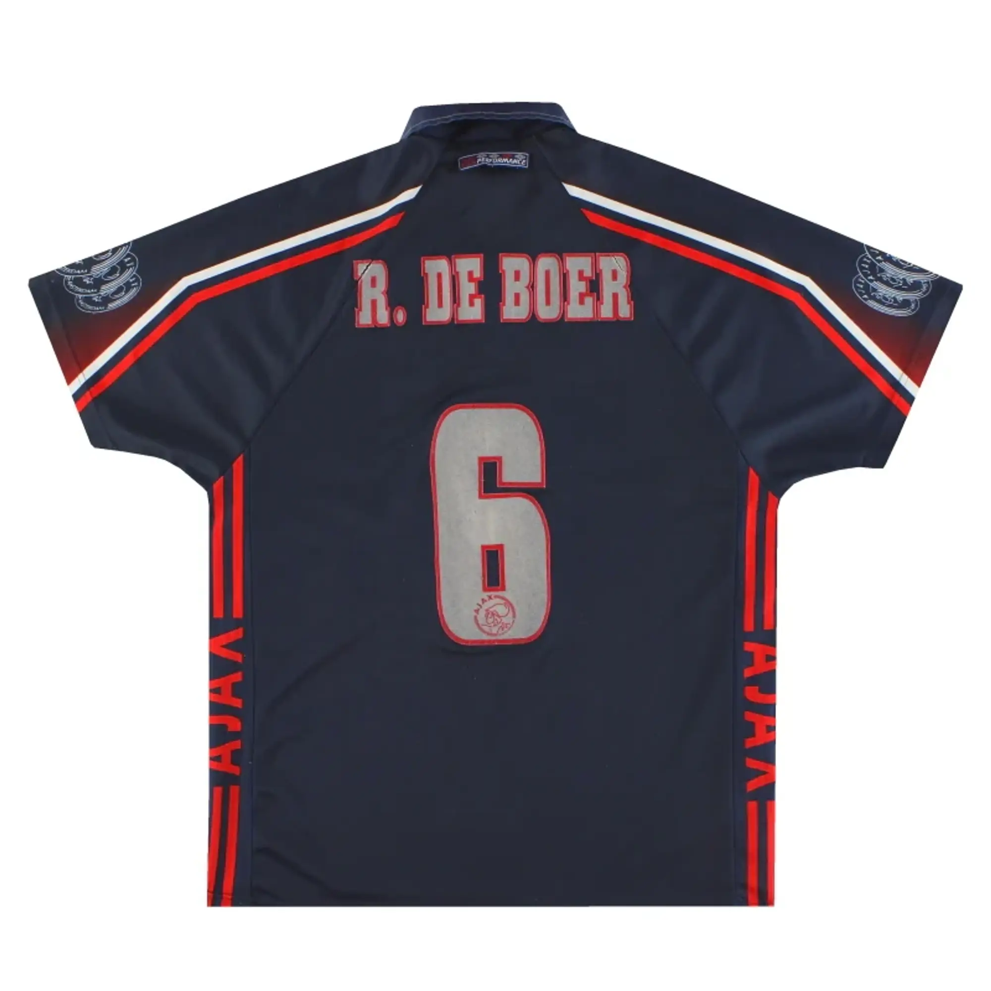 1997-98 Ajax Umbro Away Shirt R.De Boer #6 L - Ajax / Very good 