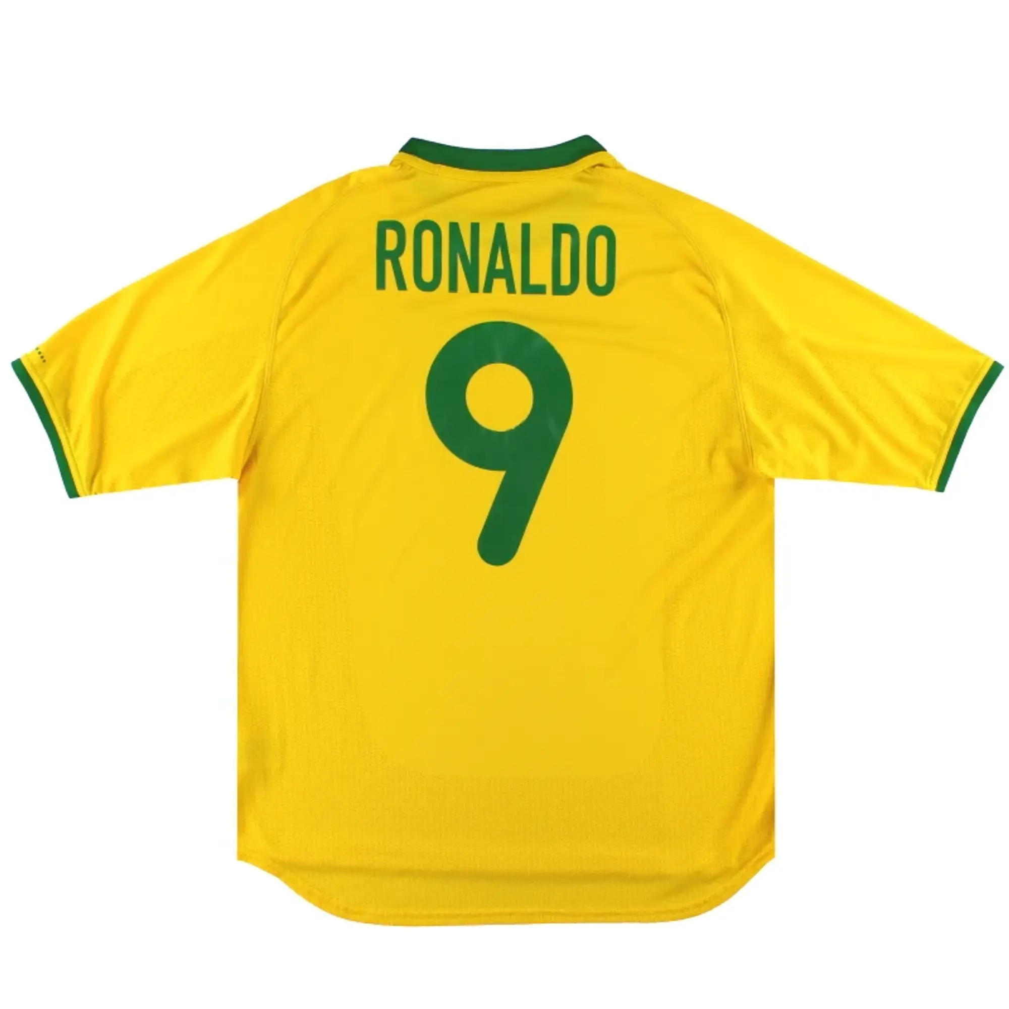 2000-02 Brazil Nike Home Shirt Ronaldo #9 L - Brazil / Excellent 