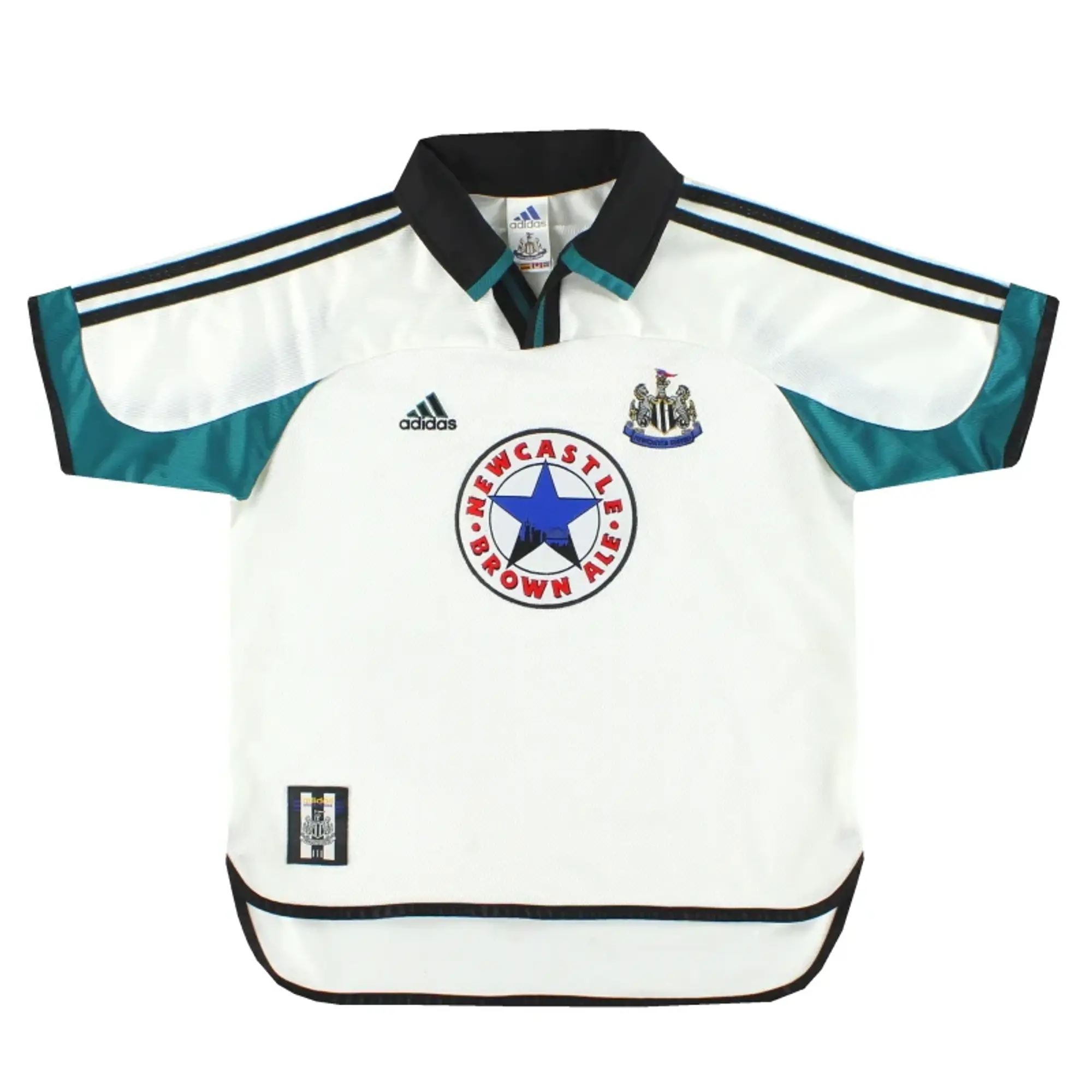 1999-00 Newcastle adidas Away Shirt L.Boys - Newcastle United / Very good 