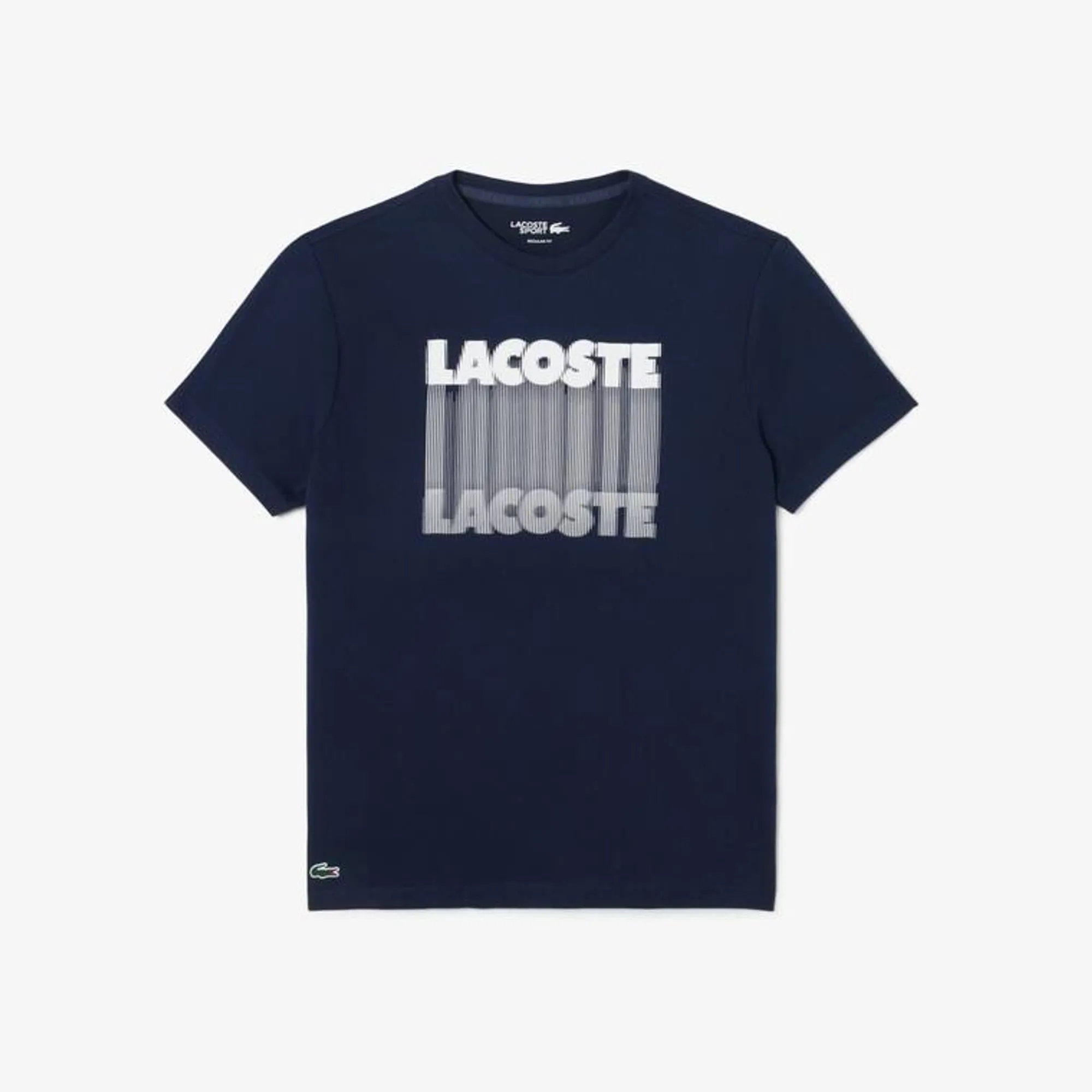 Lacoste Ultra Dry Printed Sport T-shirt - Midnight Blue