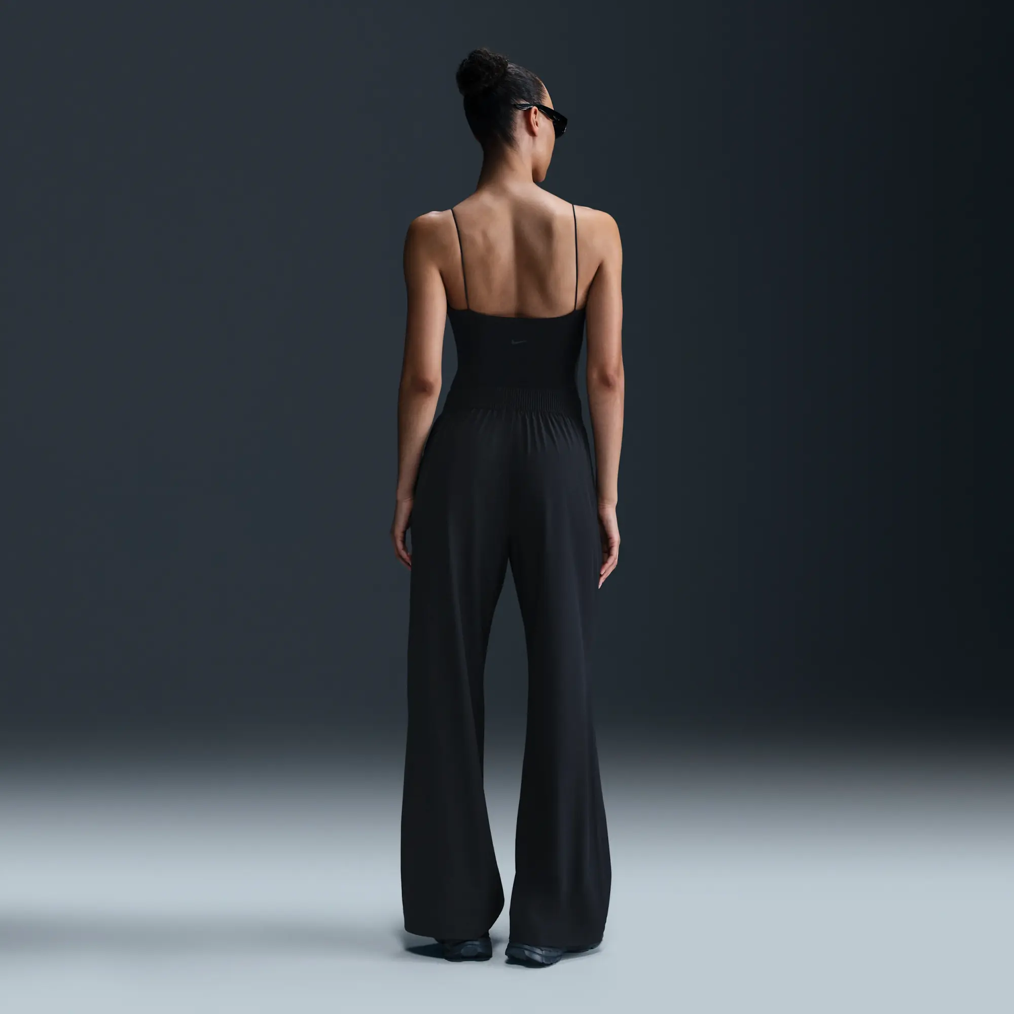 Nike 24.7 PerfectStretch Women's Dri-FIT High-Waisted Loose Wide-Leg Trousers - Black - Polyester/Elastane