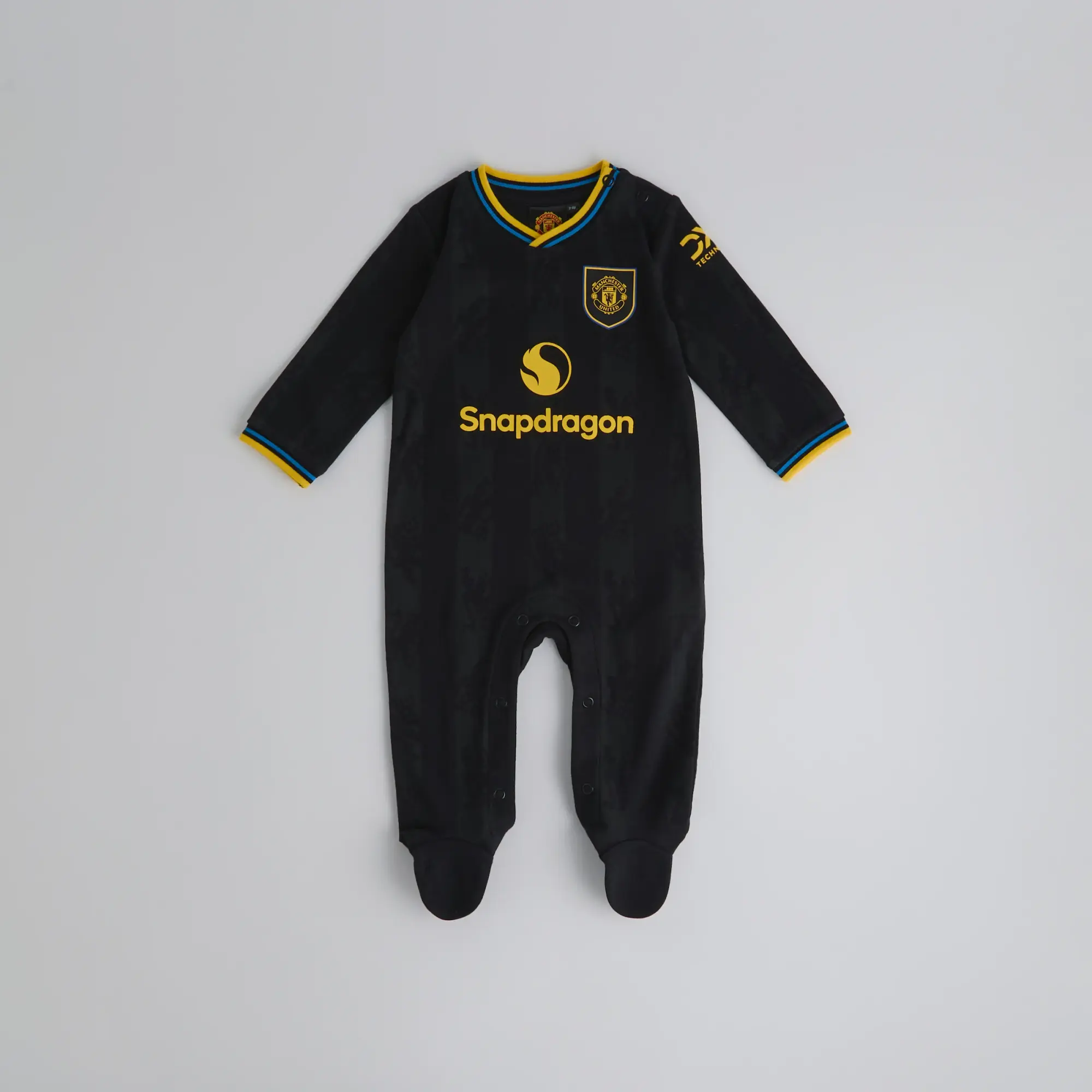 Manchester United Baby Third Sleepsuit Black