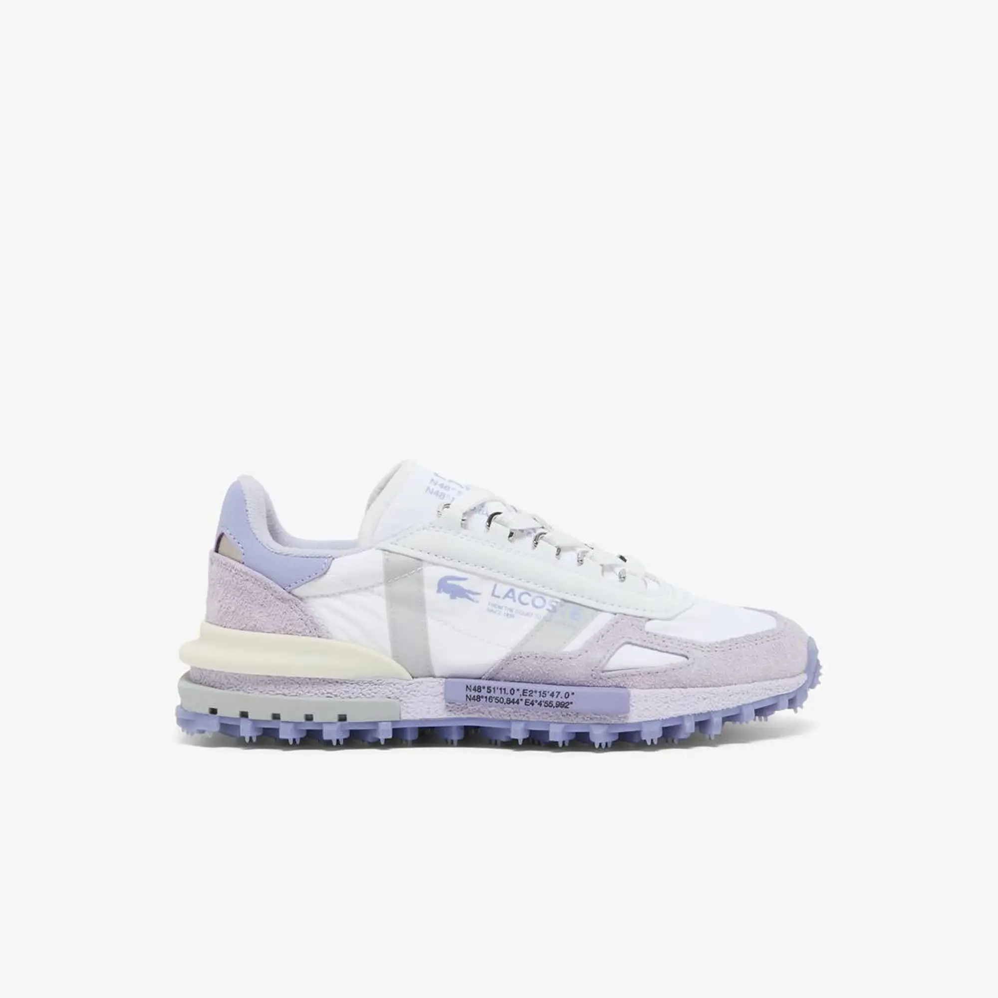 Lacoste Women's Elite Active Sneakers - White / Light Purple