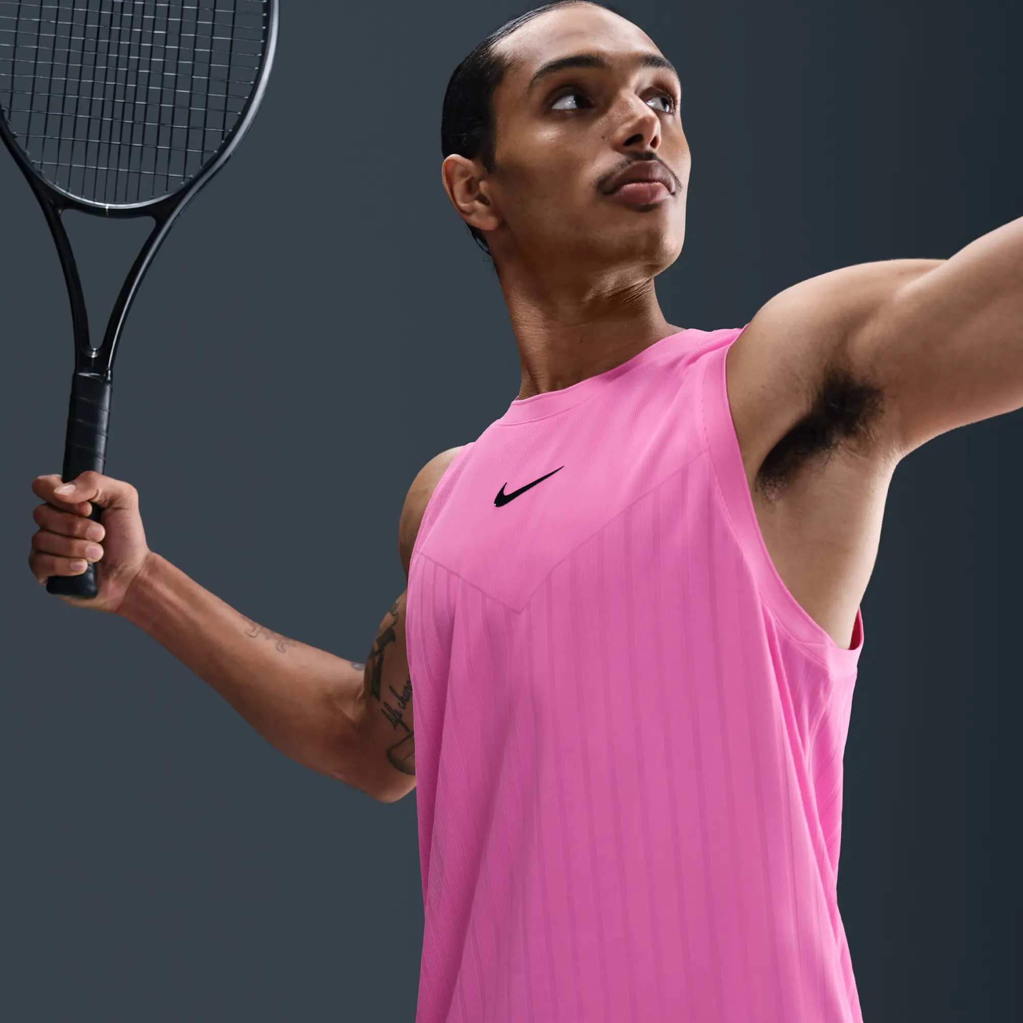 NikeCourt Slam Men's Dri-FIT ADV Tennis Tank Top - Playful Pink - Sustainable Materials
