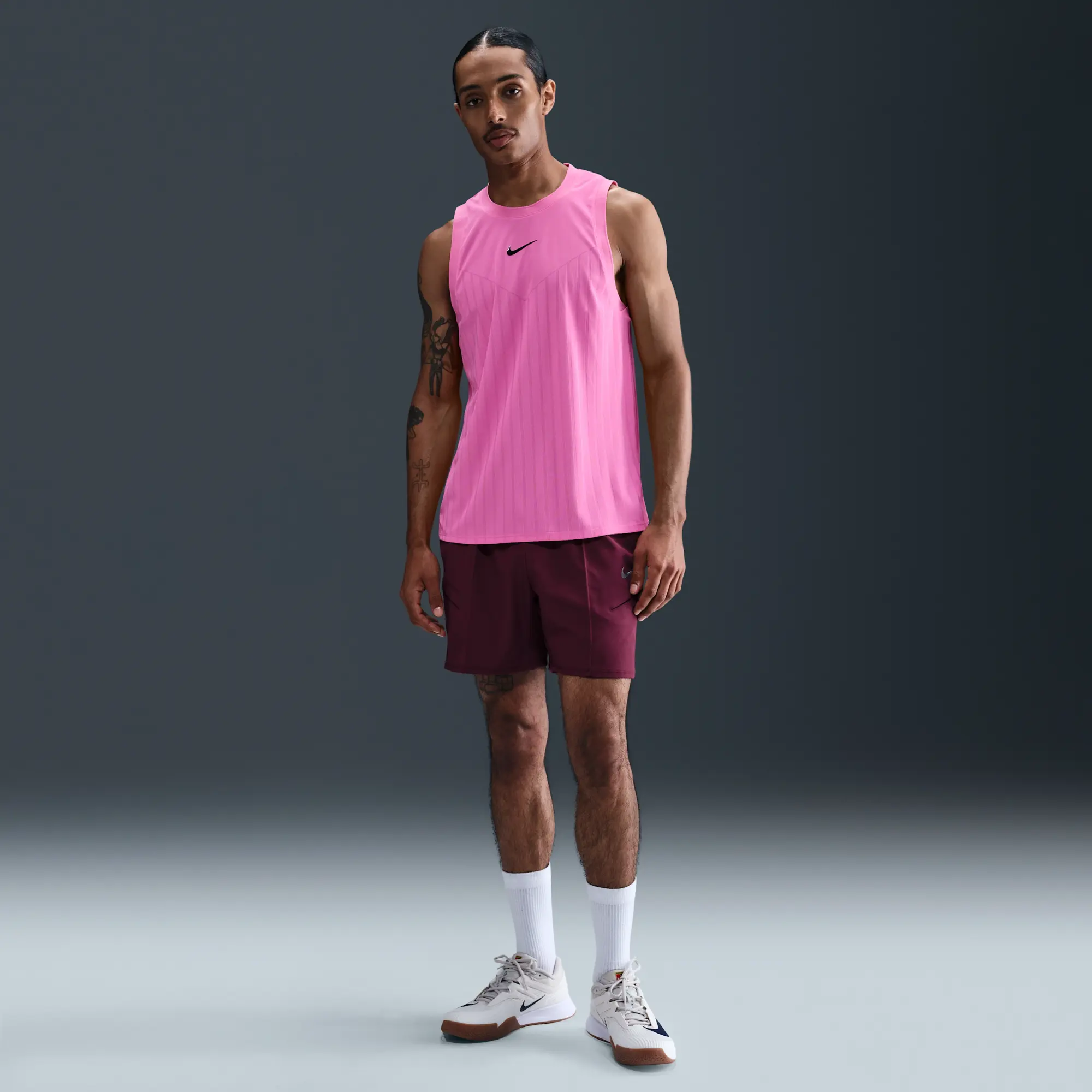 NikeCourt Slam Men's Dri-FIT ADV Tennis Tank Top - Playful Pink - Sustainable Materials