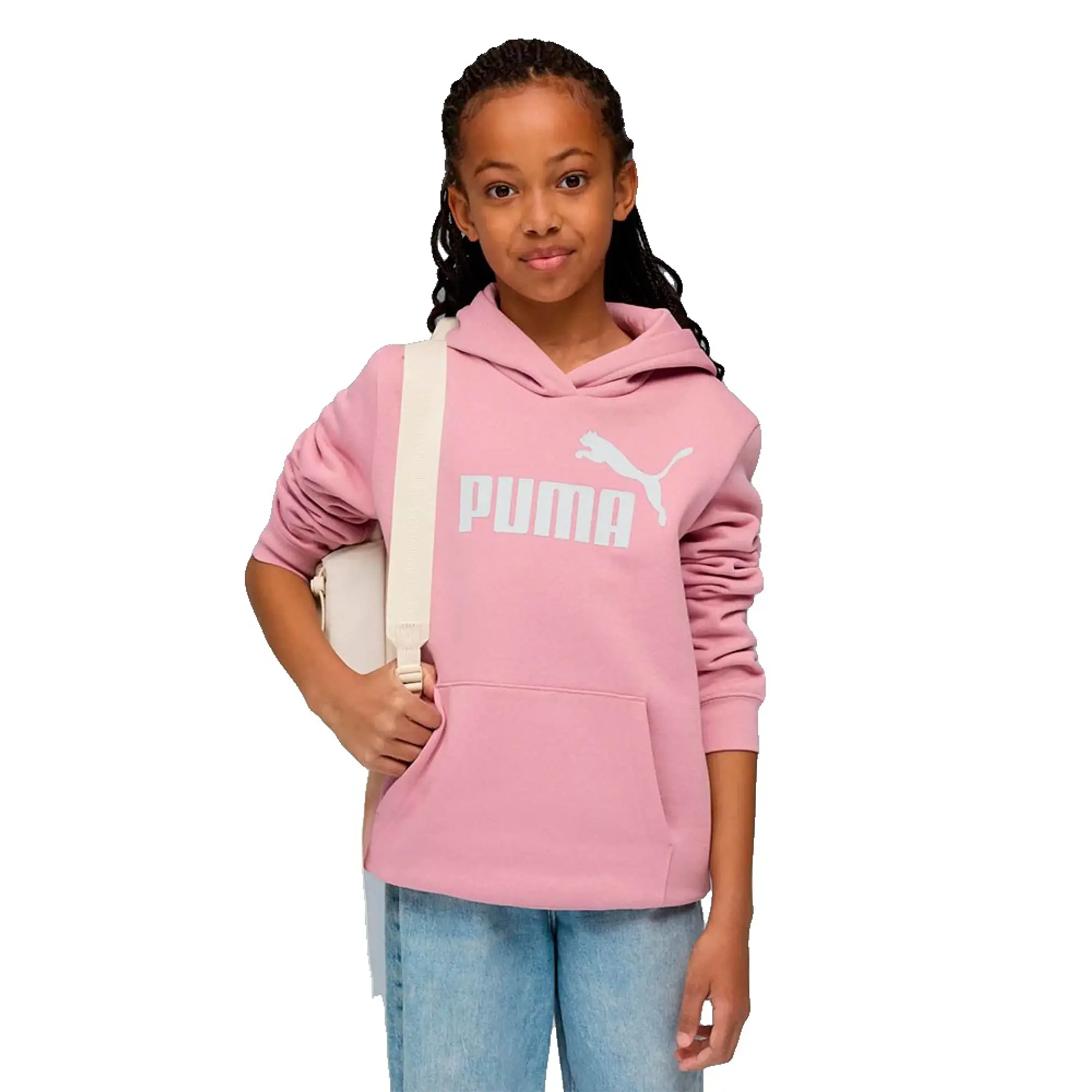 PUMA Ess No. 1 Logo Fleece Hoodie Youth, Poised Pink