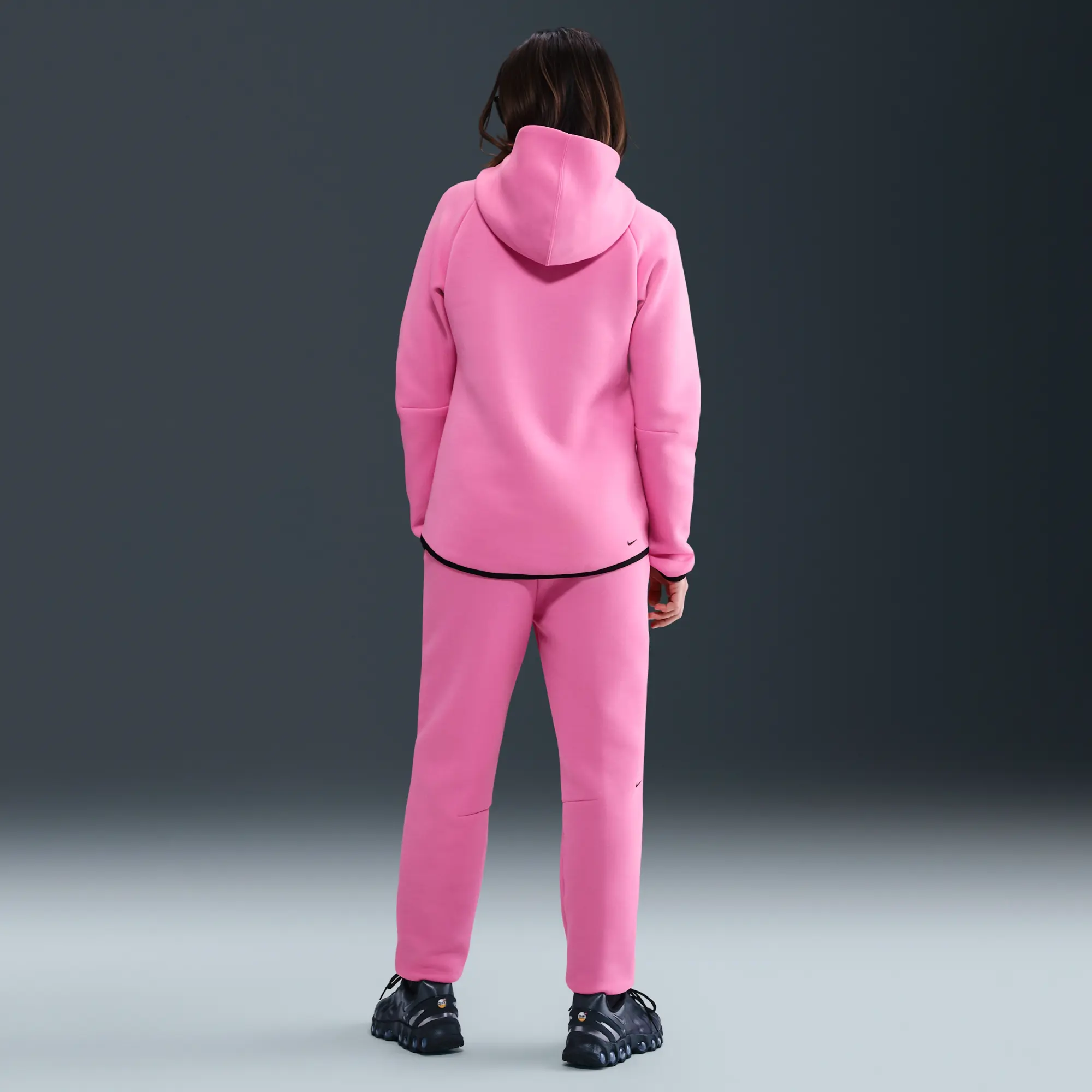 Nike Sportswear Tech Fleece Women's Mid-Rise Joggers - Pink - Cotton/Polyester