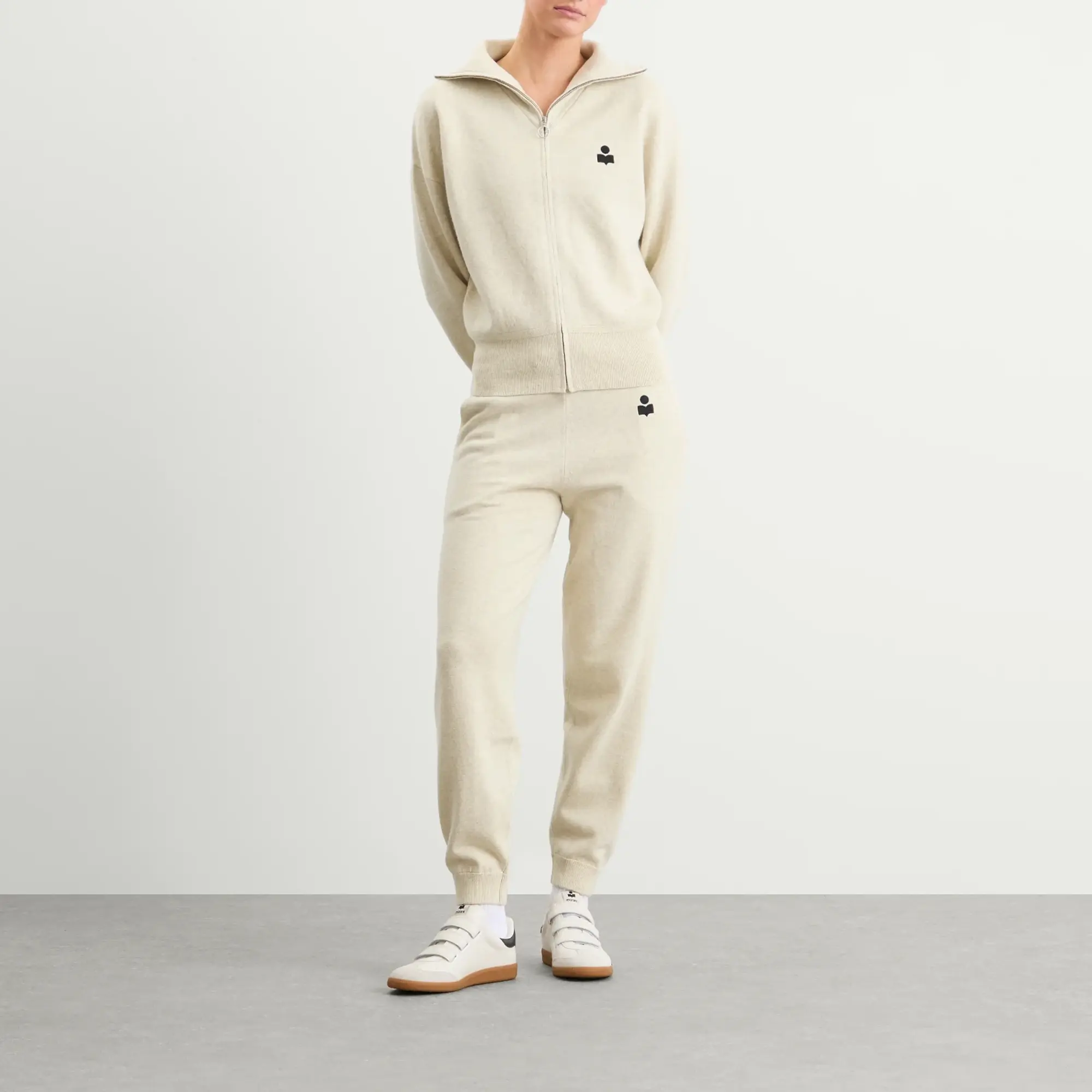 Isabel Marant Women's Étoile Axelle Zip Jacket Light Grey