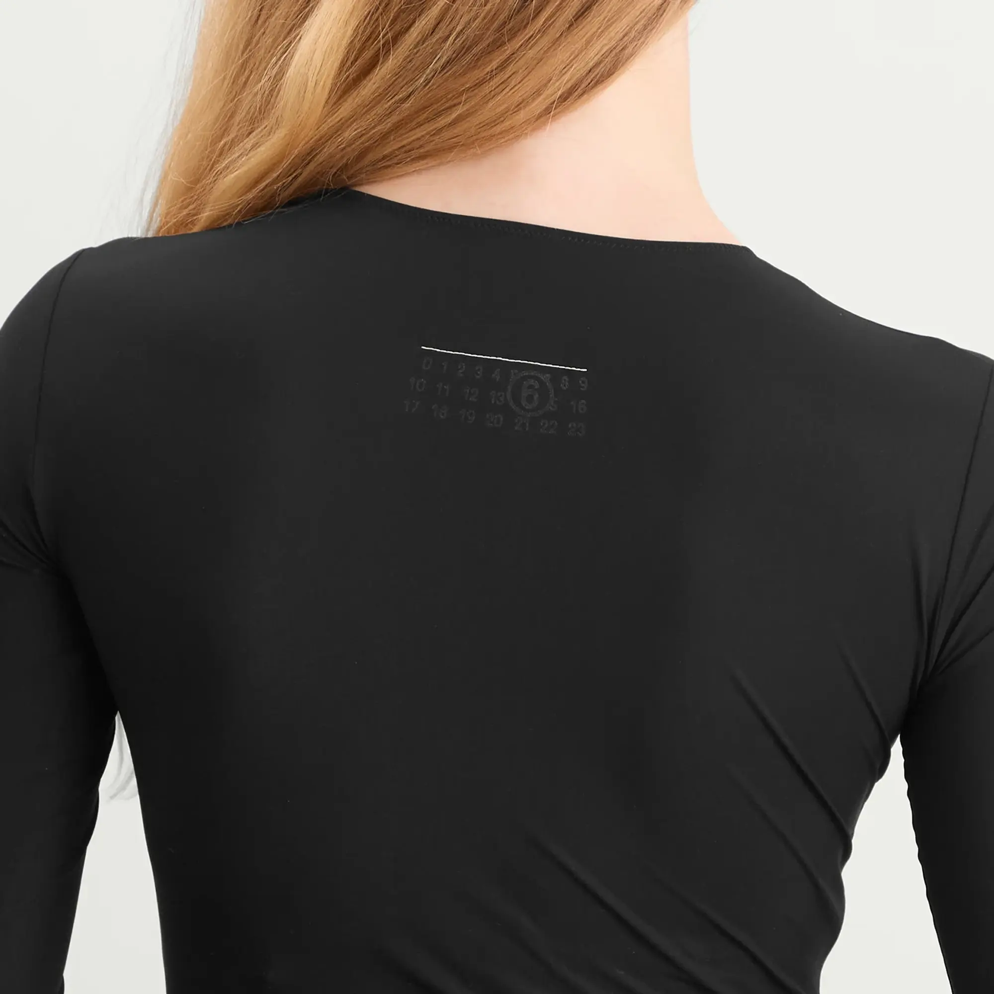 MM6 Maison Margiela Women's Long Sleeve Bodysuit Black