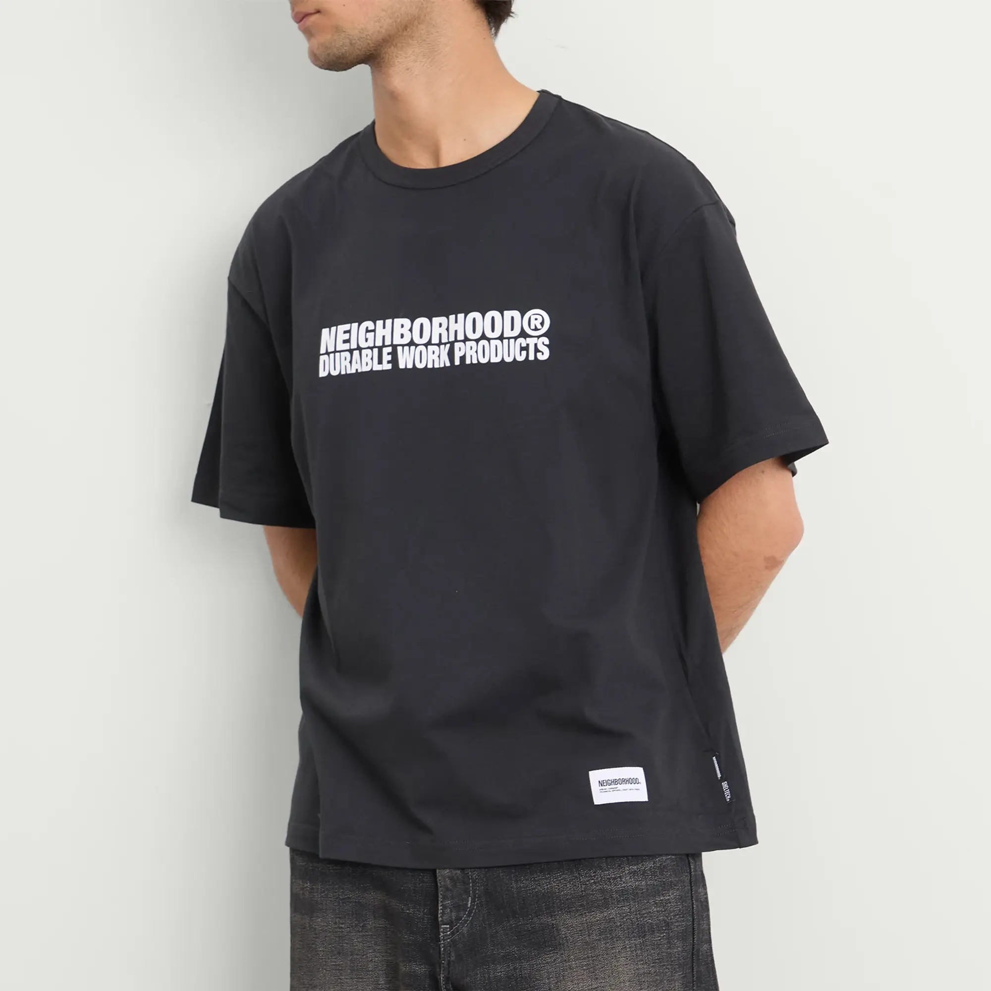 Neighborhood Men's Sheltech Logo T-Shirt Black