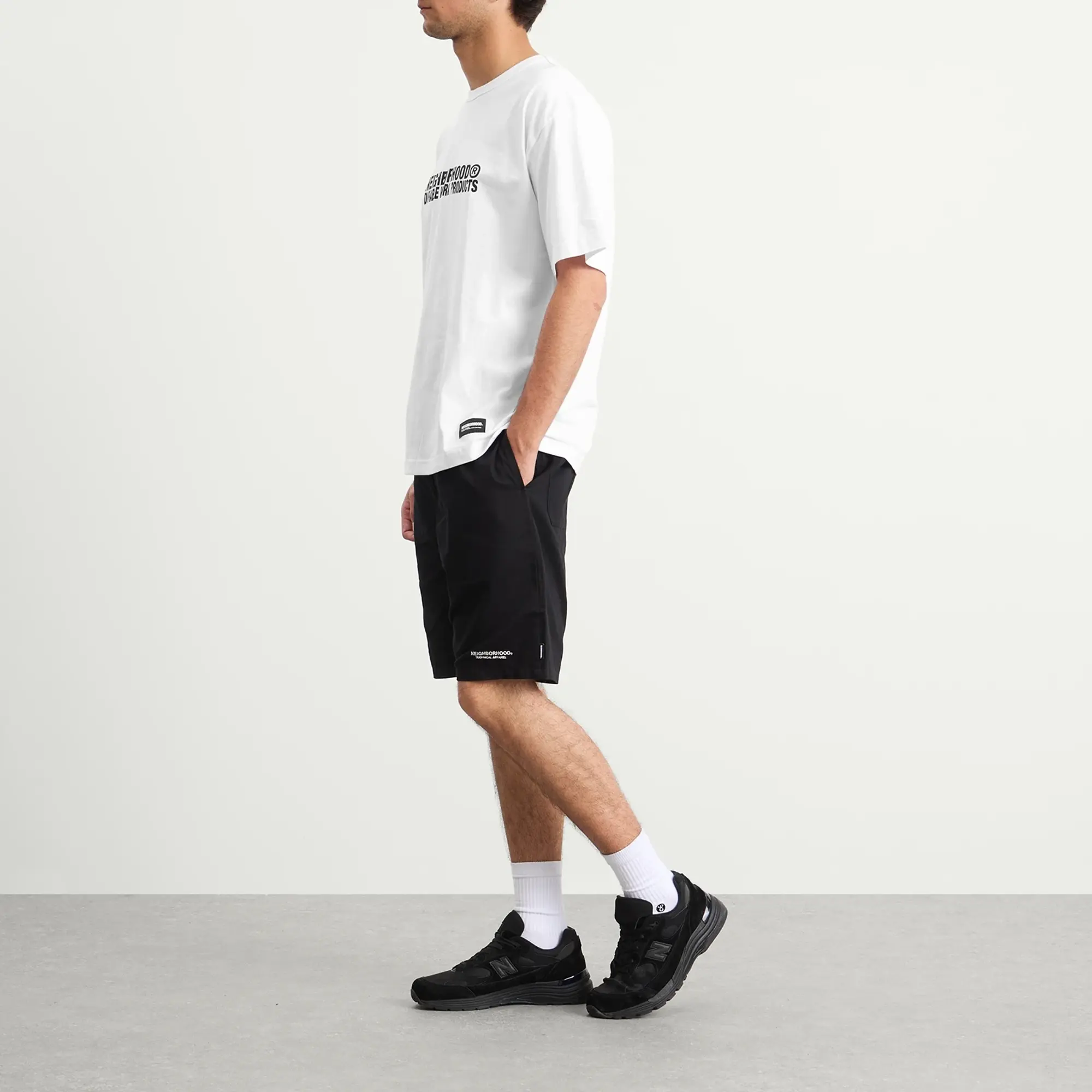 Neighborhood Men's Sheltech Logo T-Shirt White