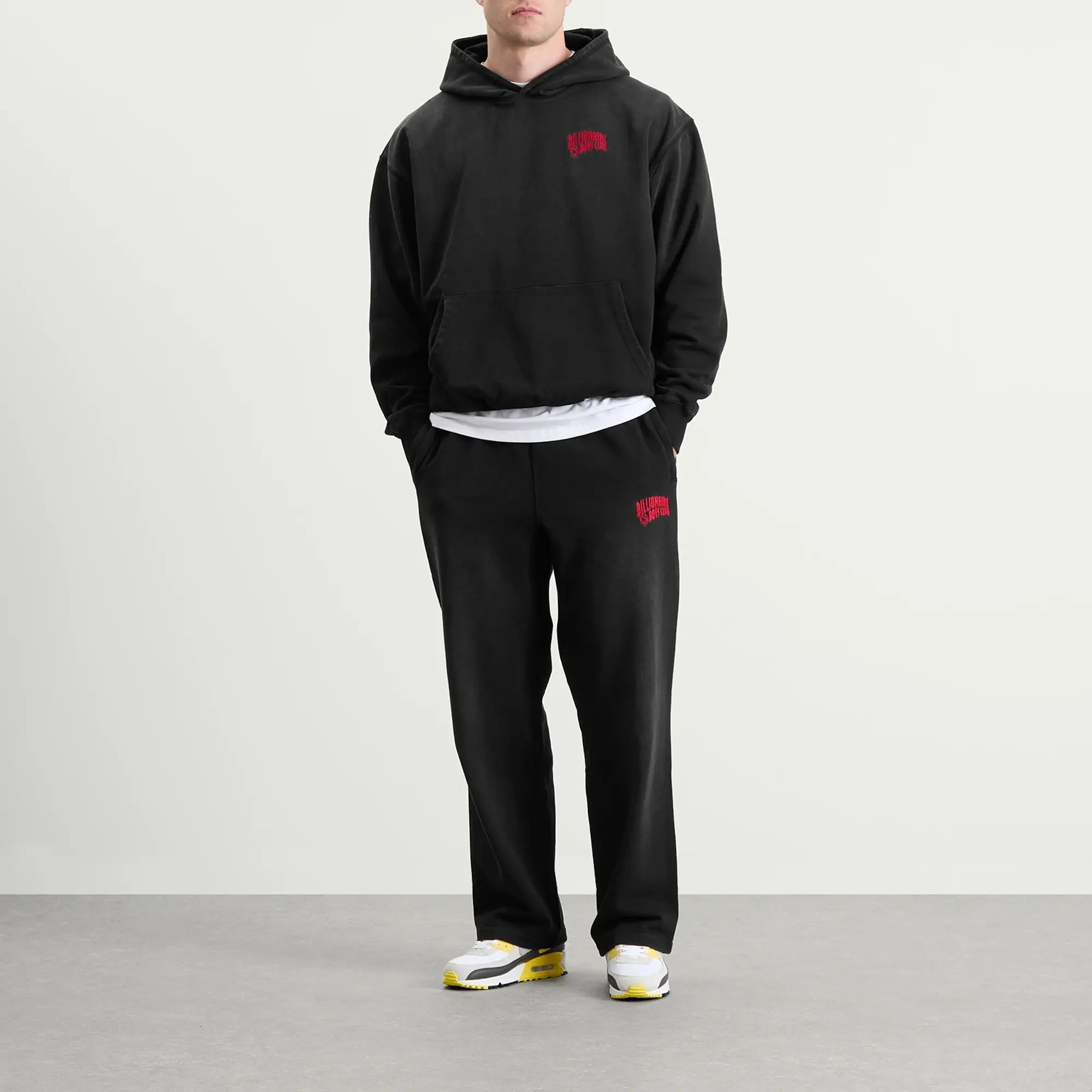 Billionaire Boys Club Men's Oversized Arch Logo Sweatpants Washed Black