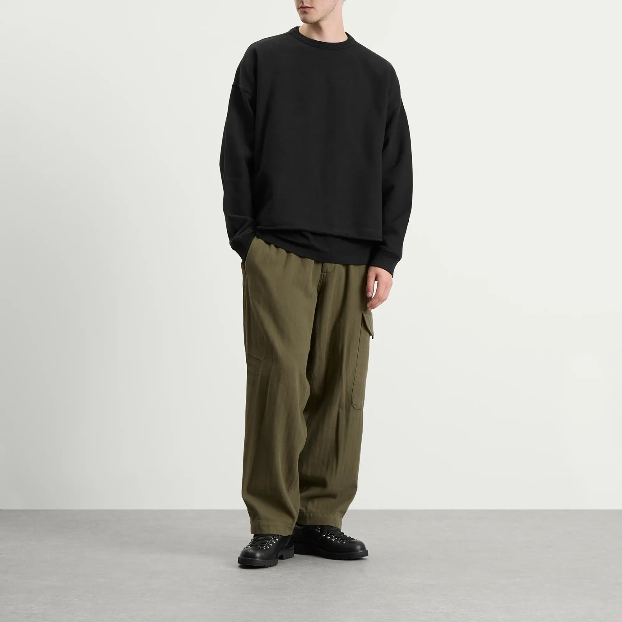 YMC Men's Studio Crew Sweatshirt Black