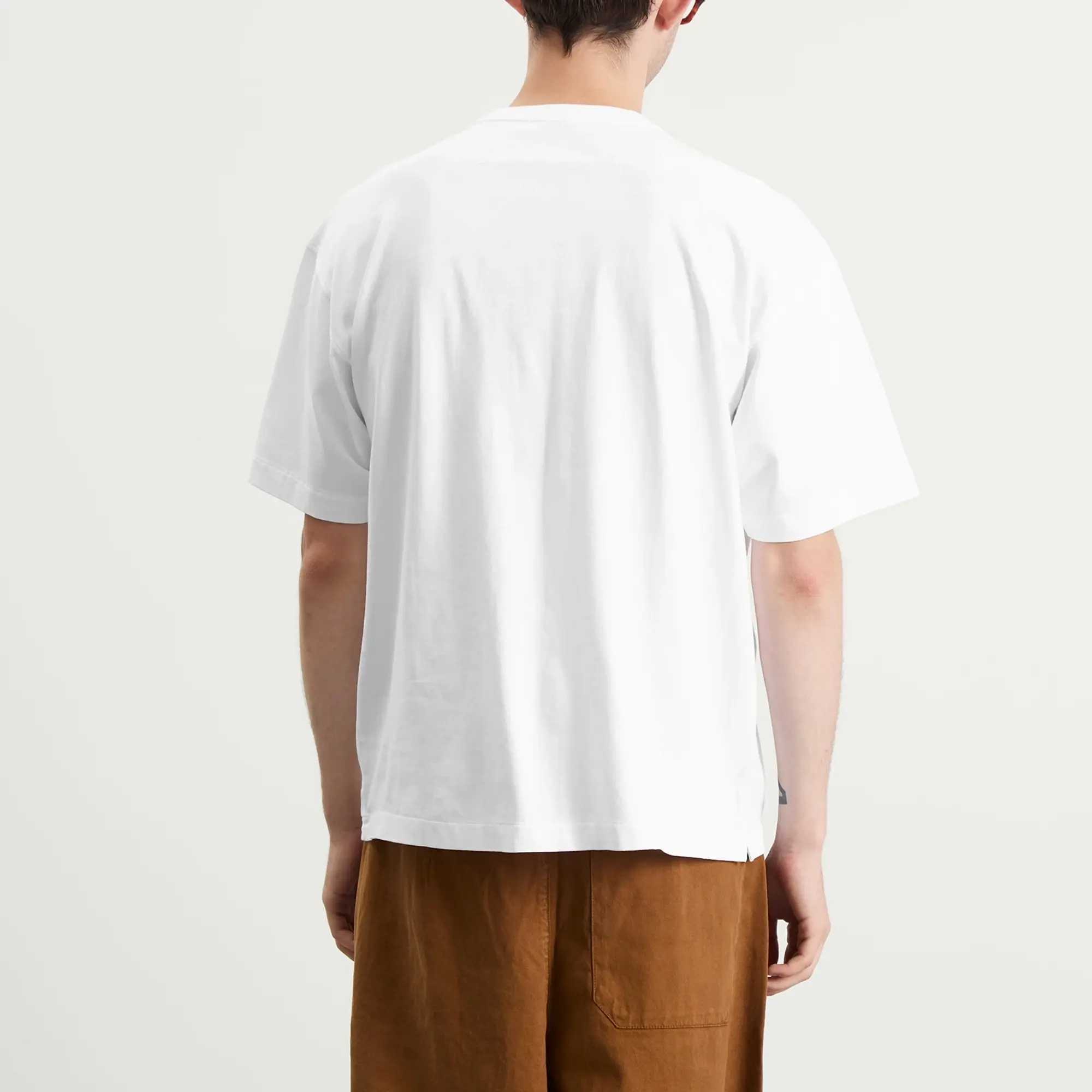YMC Men's Triple T-Shirt Mountains White