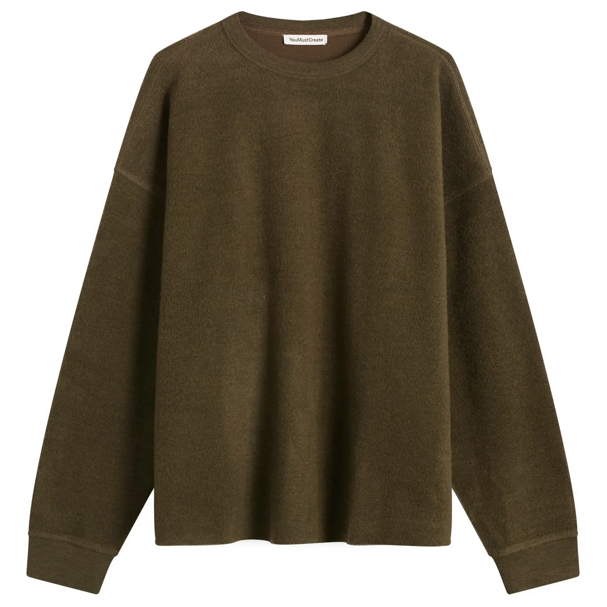 YMC Men's Studio Wool Blend Sweatshirt Dark Green