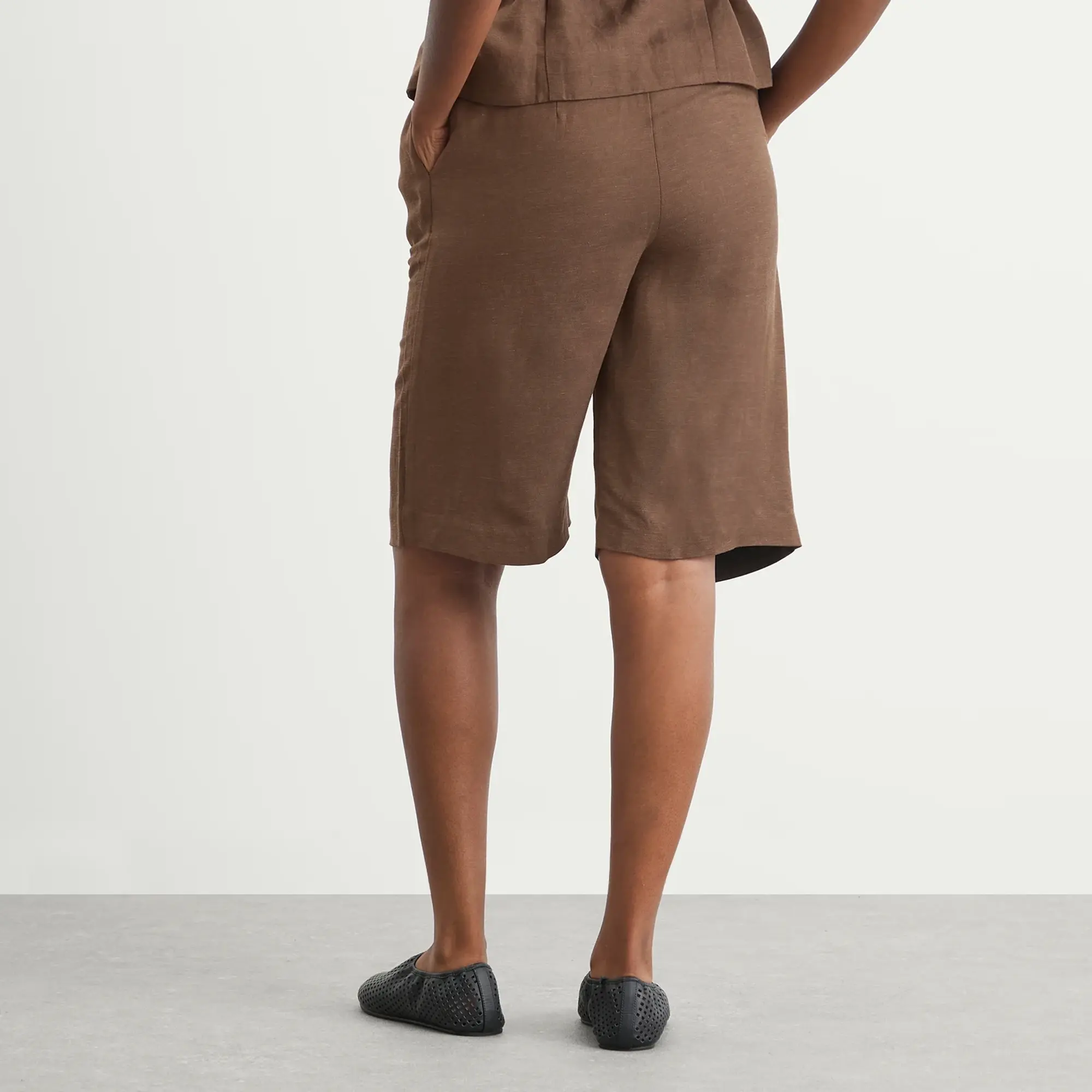 Faithfull The Brand Women's Astrid Long Shorts Forest