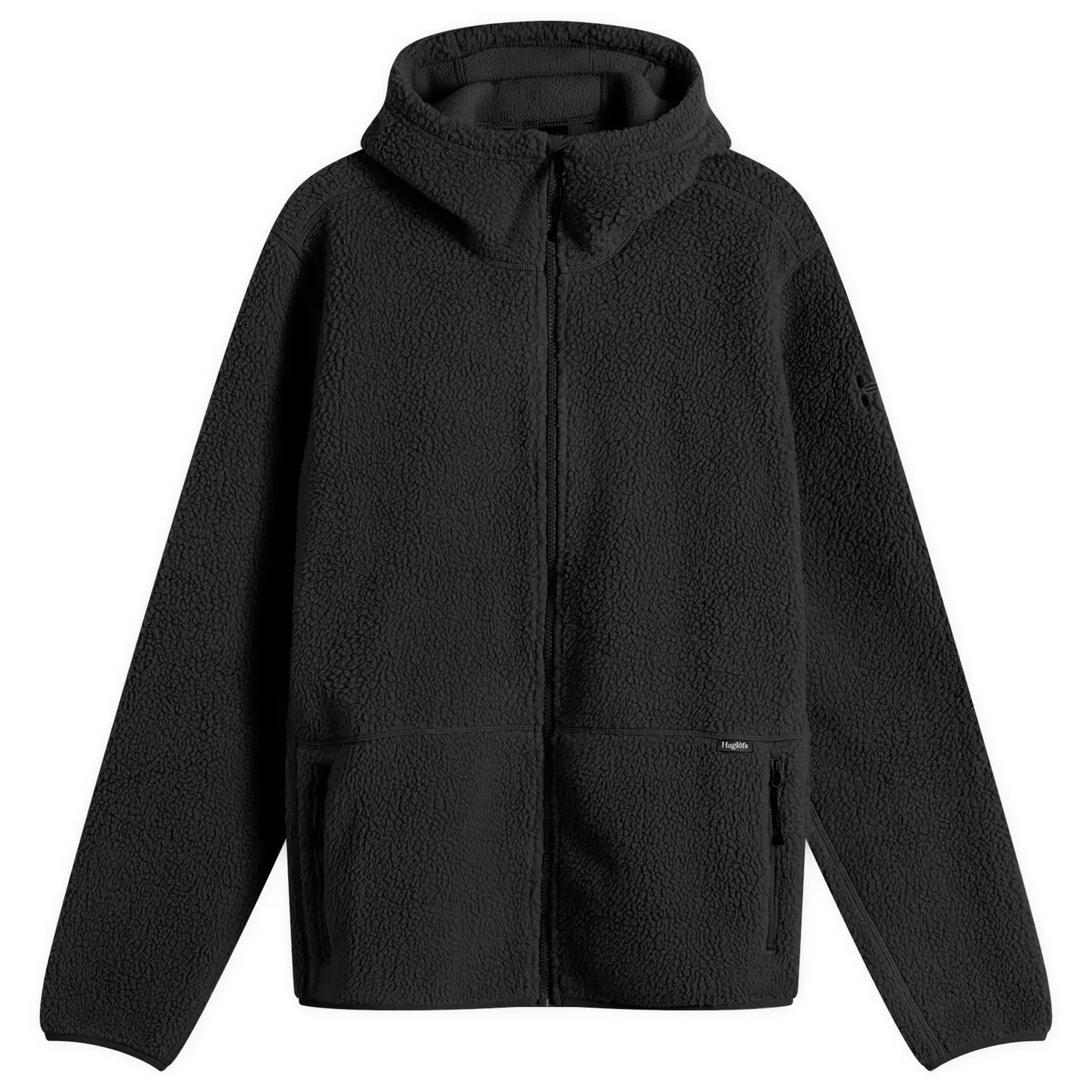 Haglöfs Men's Funäs Pile Fleece Hooded Jacket True Black