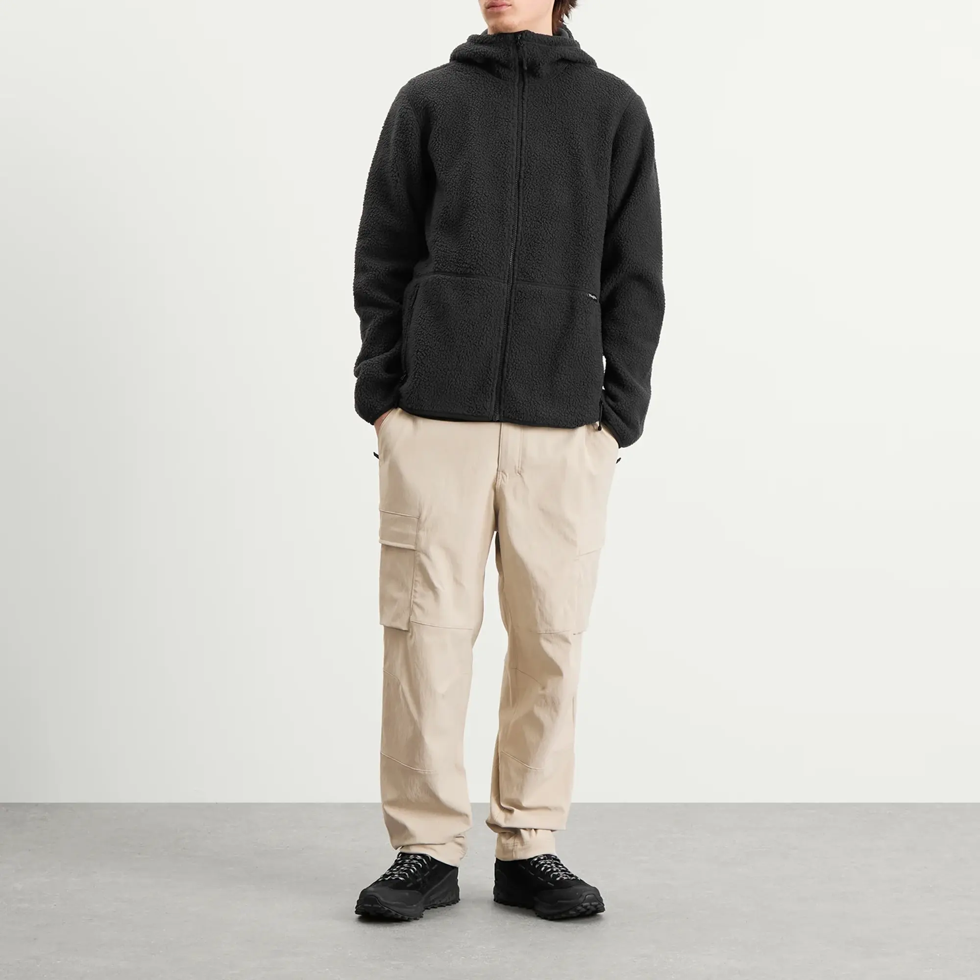 Haglöfs Men's Funäs Pile Fleece Hooded Jacket True Black