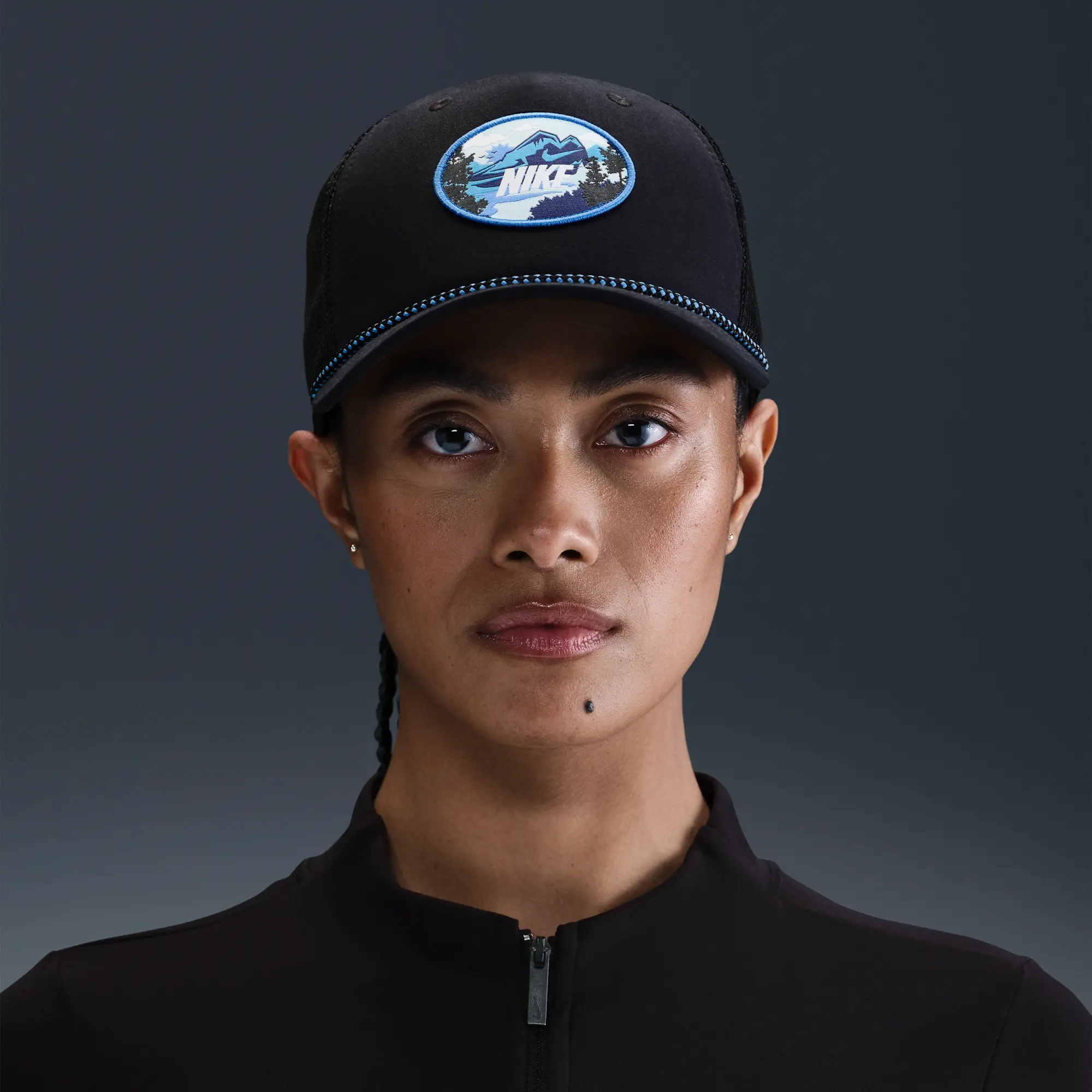 Nike Rise Structured Outdoor Trucker Cap - Black - Polyester