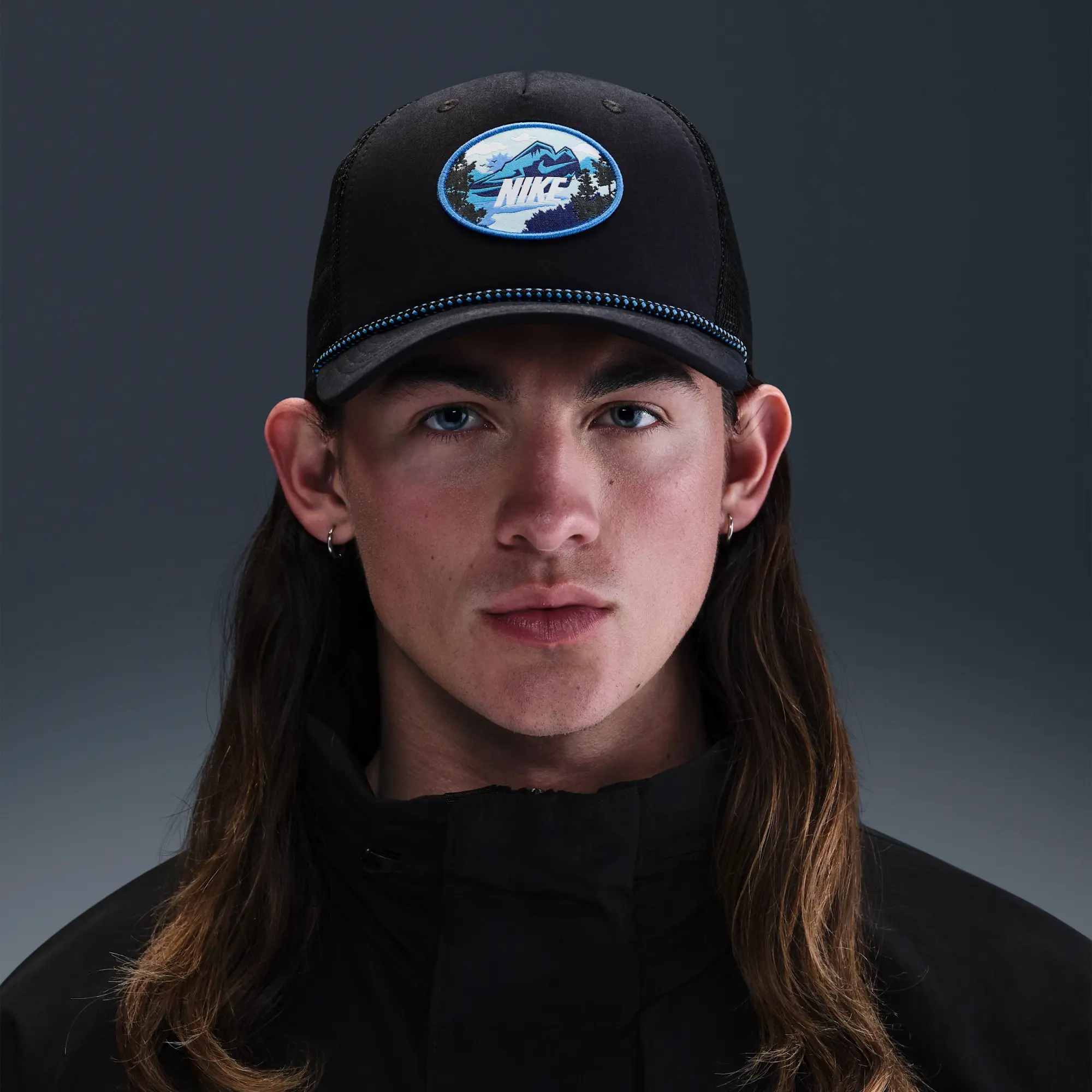 Nike Rise Structured Outdoor Trucker Cap - Black - Polyester