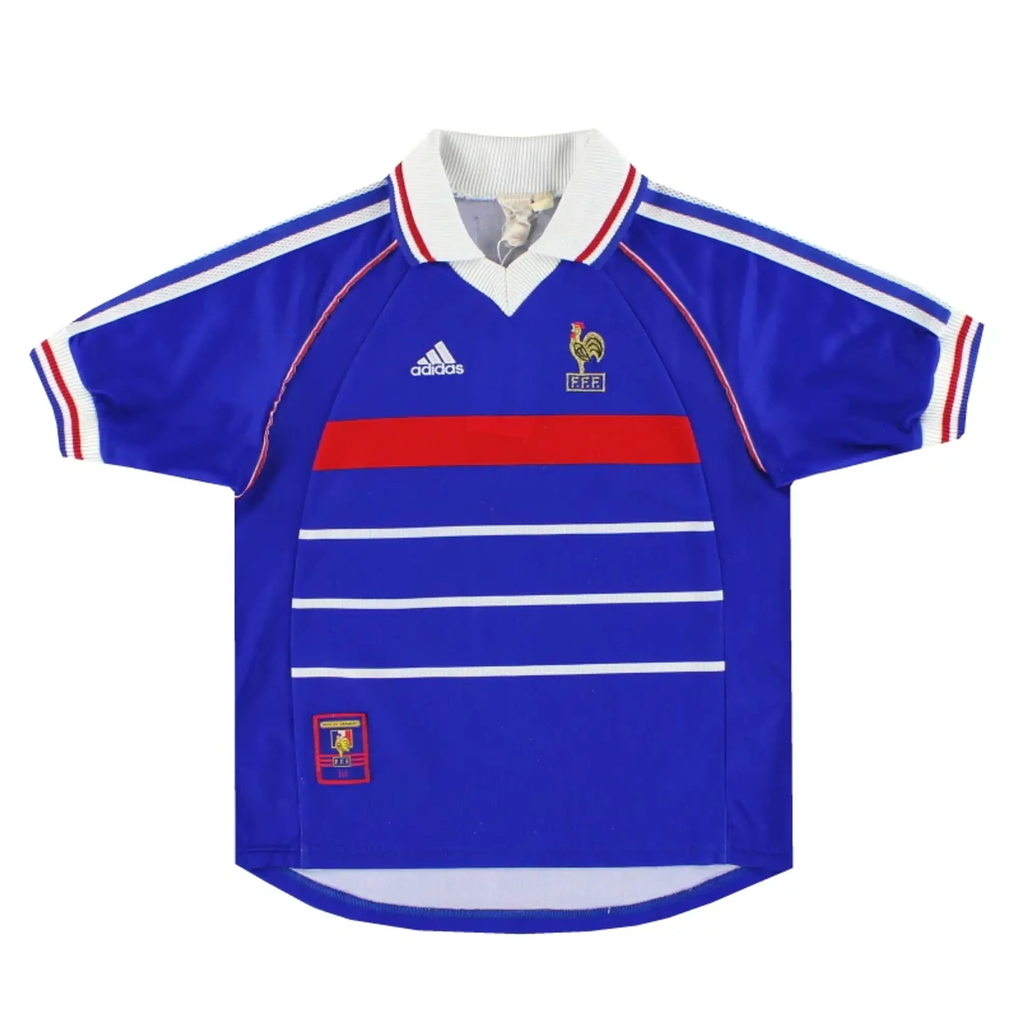 1998 France adidas Home Shirt L.Boys - France / Excellent 