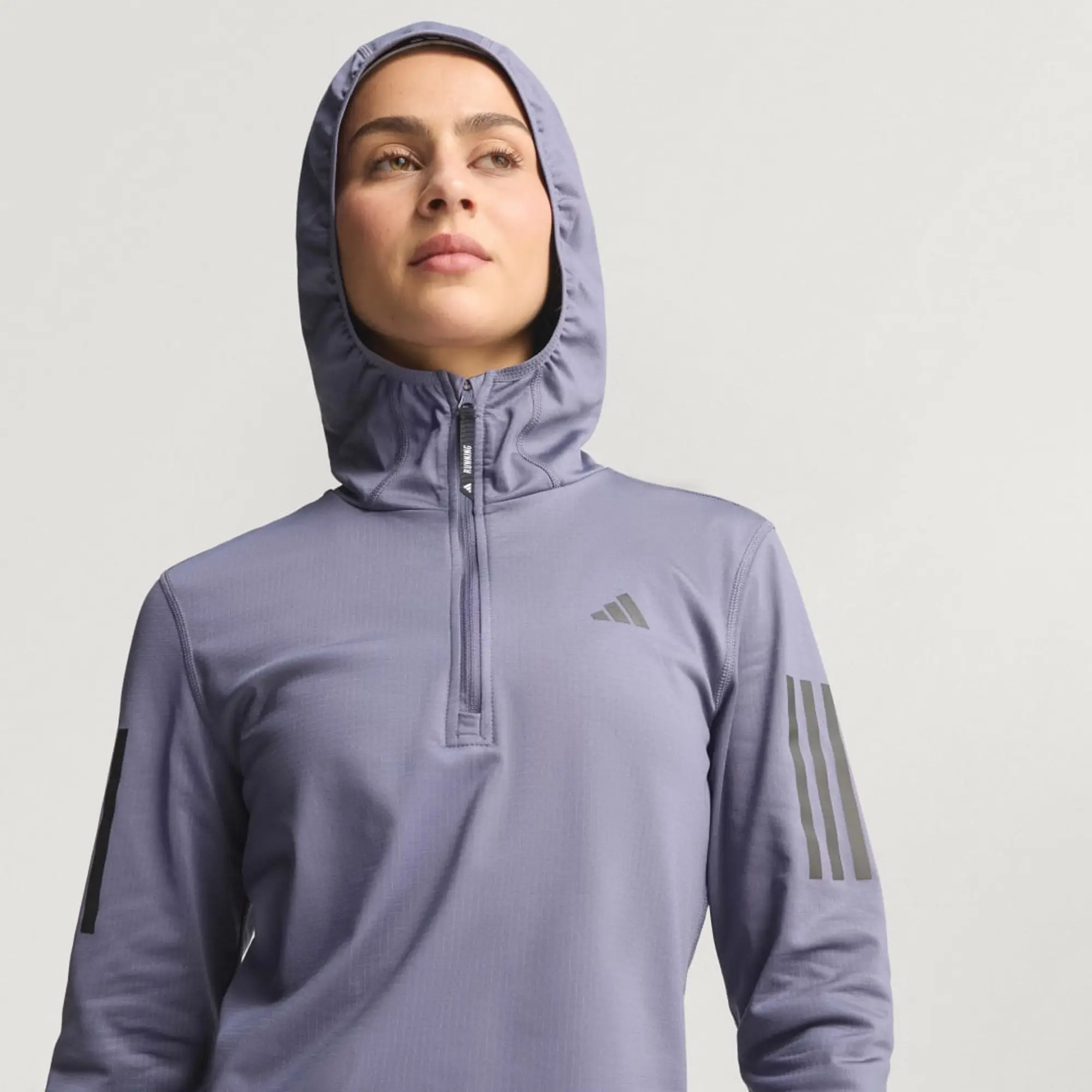 adidas Own The Run Winterized Hooded Half-Zip