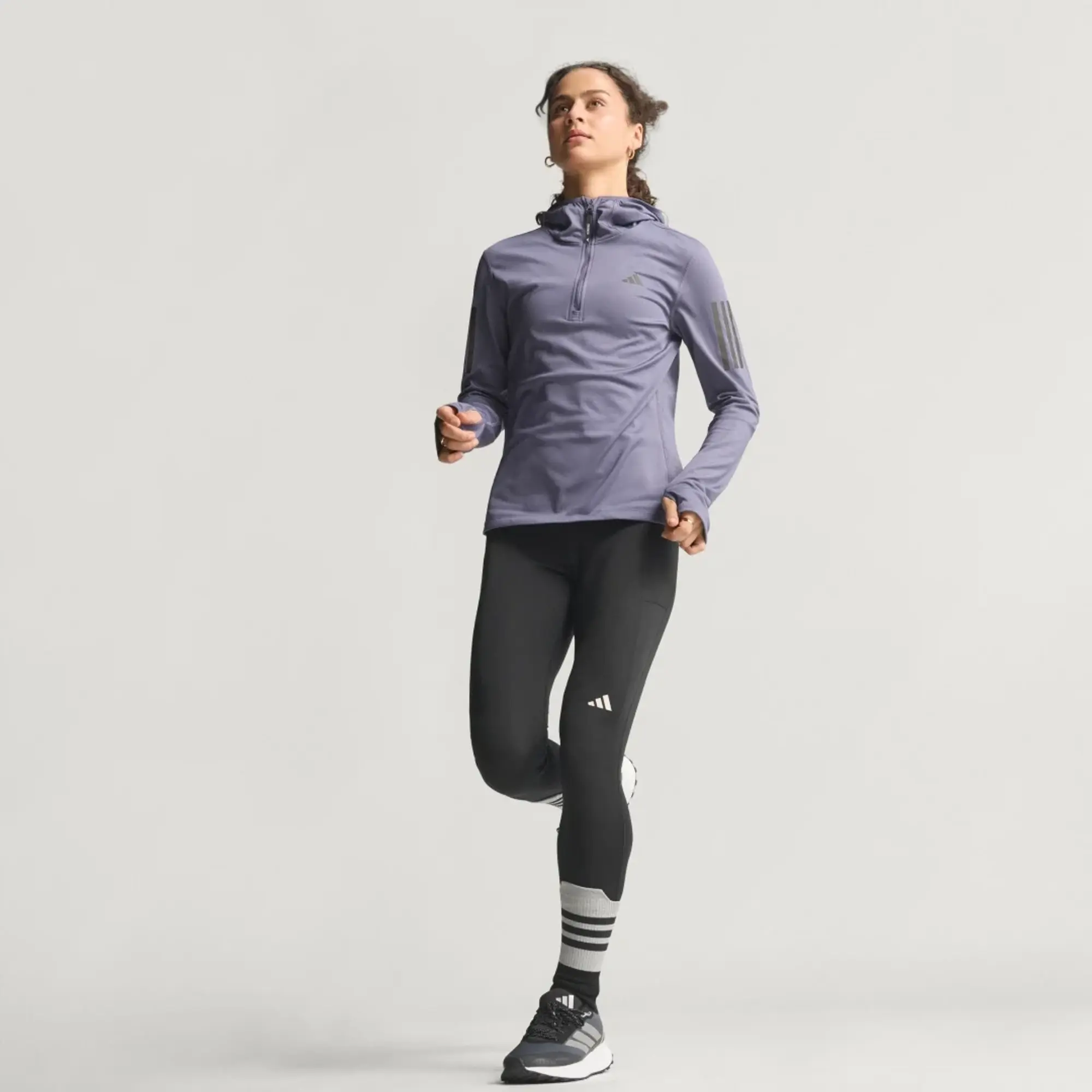 adidas Own The Run Winterized Hooded Half-Zip