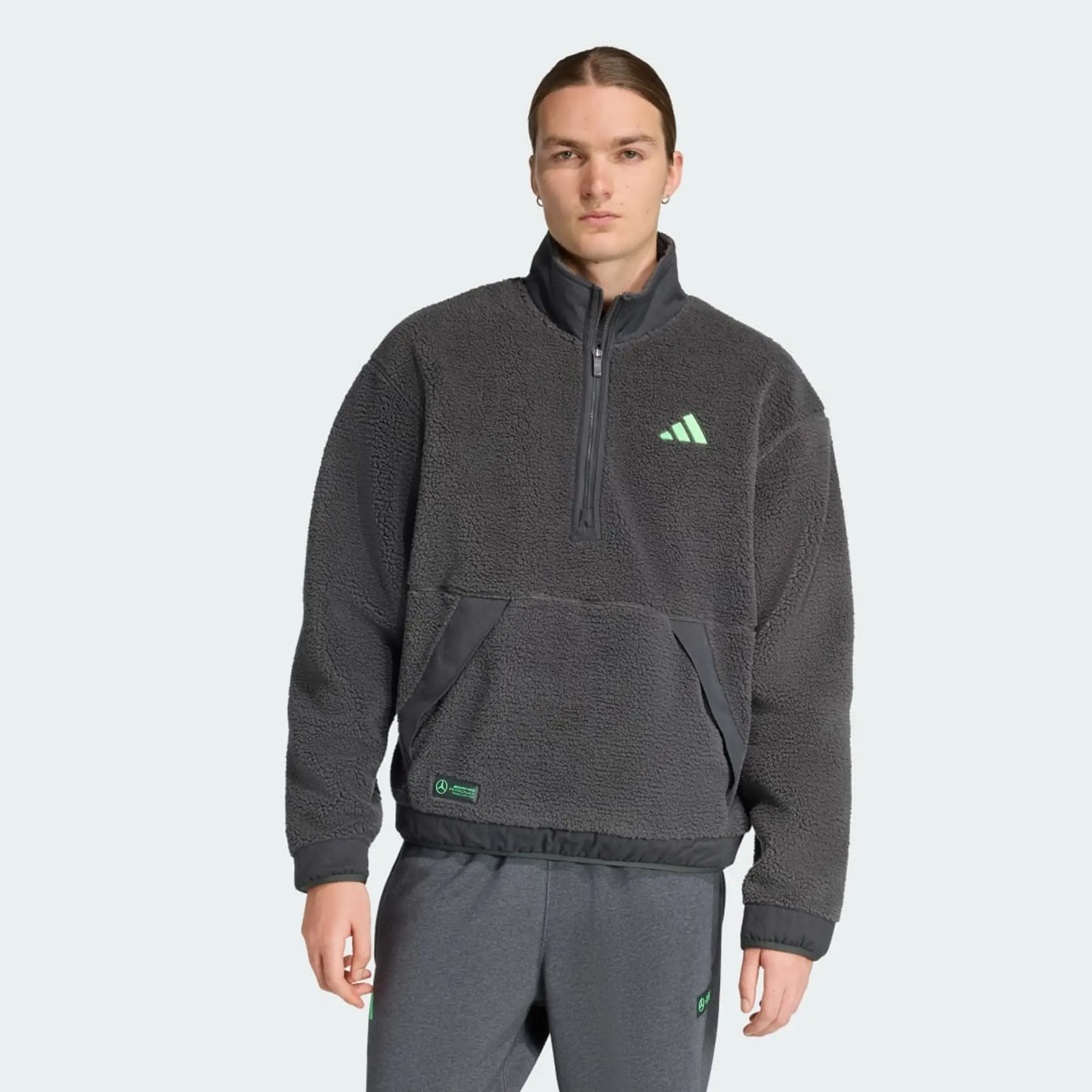adidas Mercedes - AMG Petronas Formula One Team Premium Sweat Half-Zip Fleece