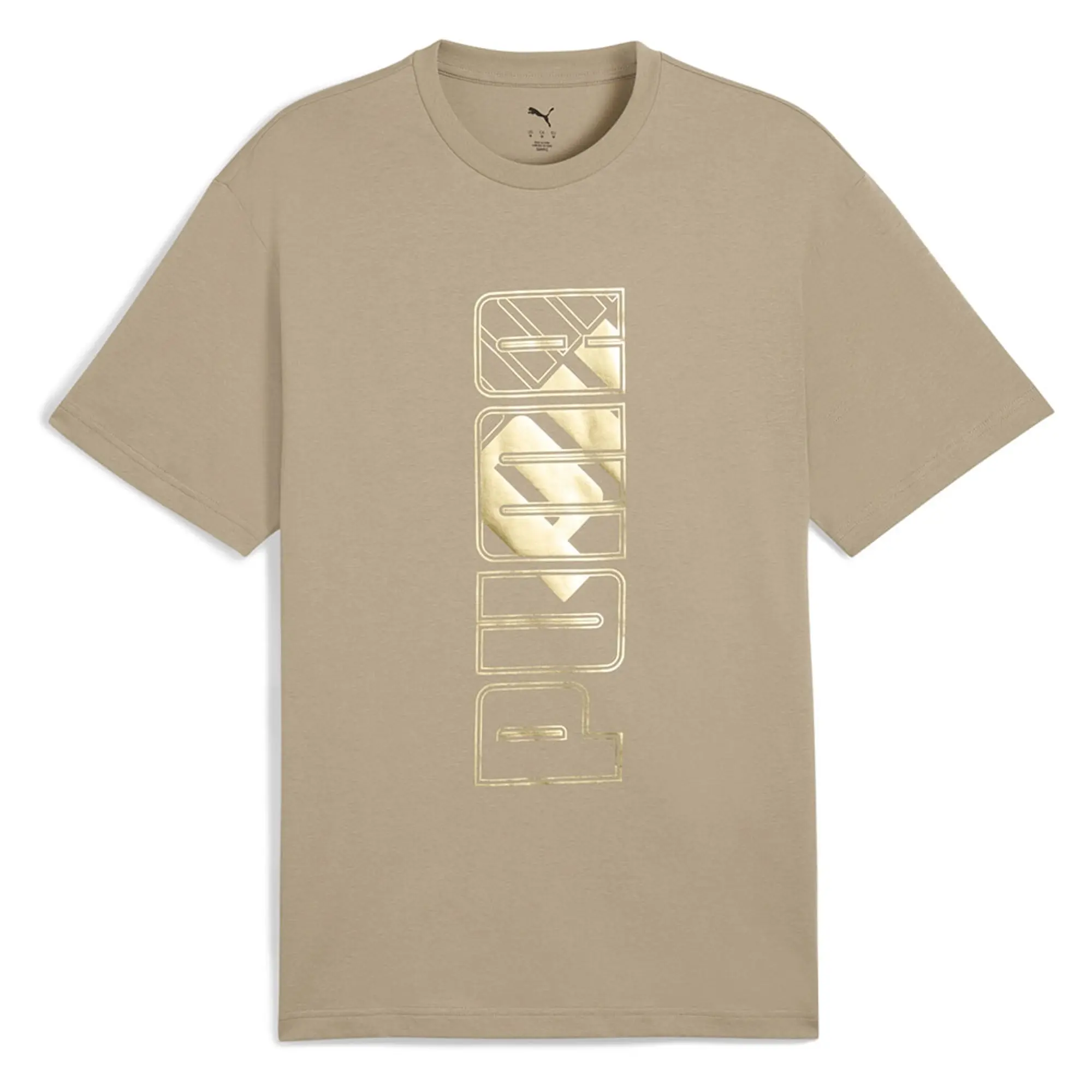 Puma Maximal Metallic Relaxed Fit Short Sleeve T-shirt