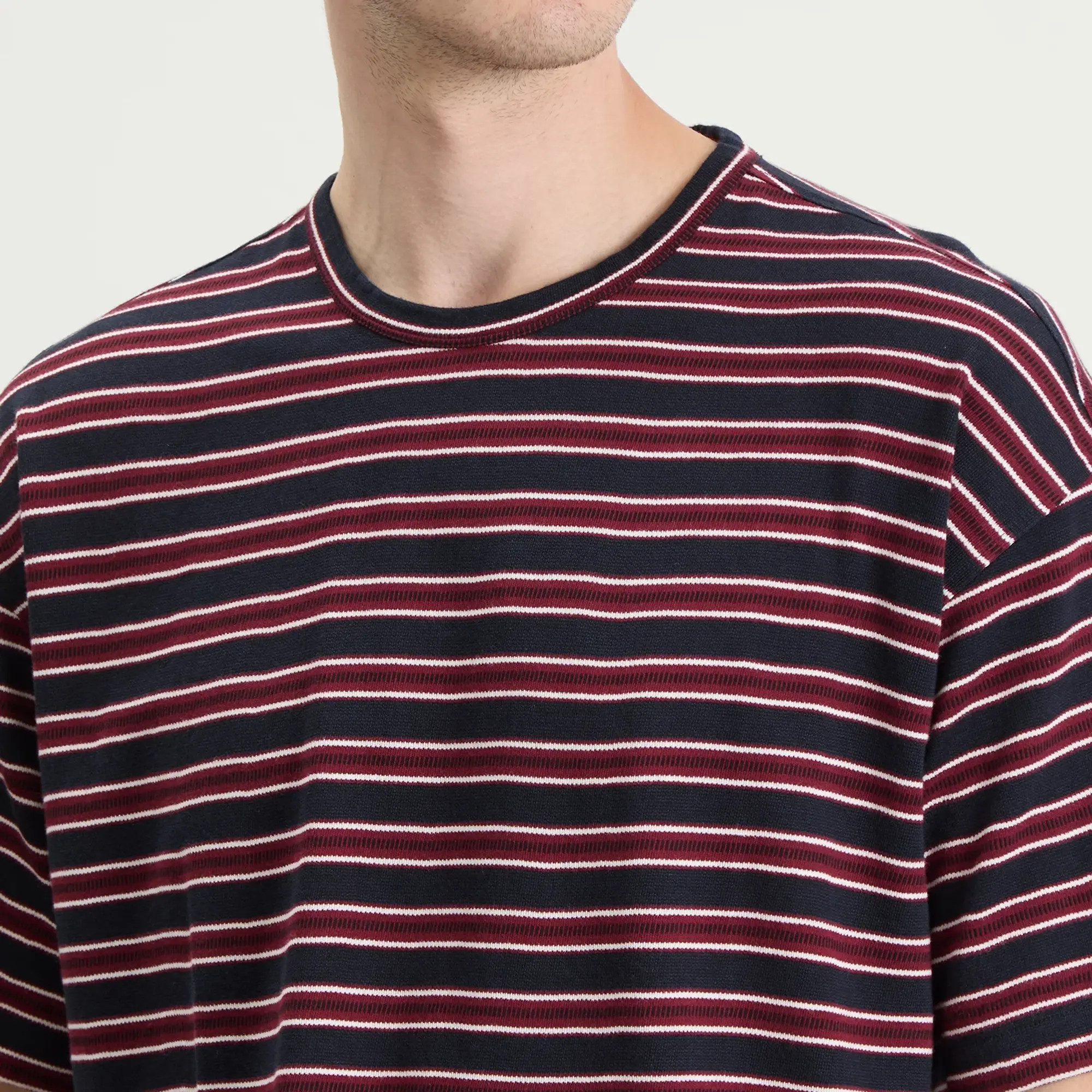 YMC Men's Triple Stripe T-Shirt Multi