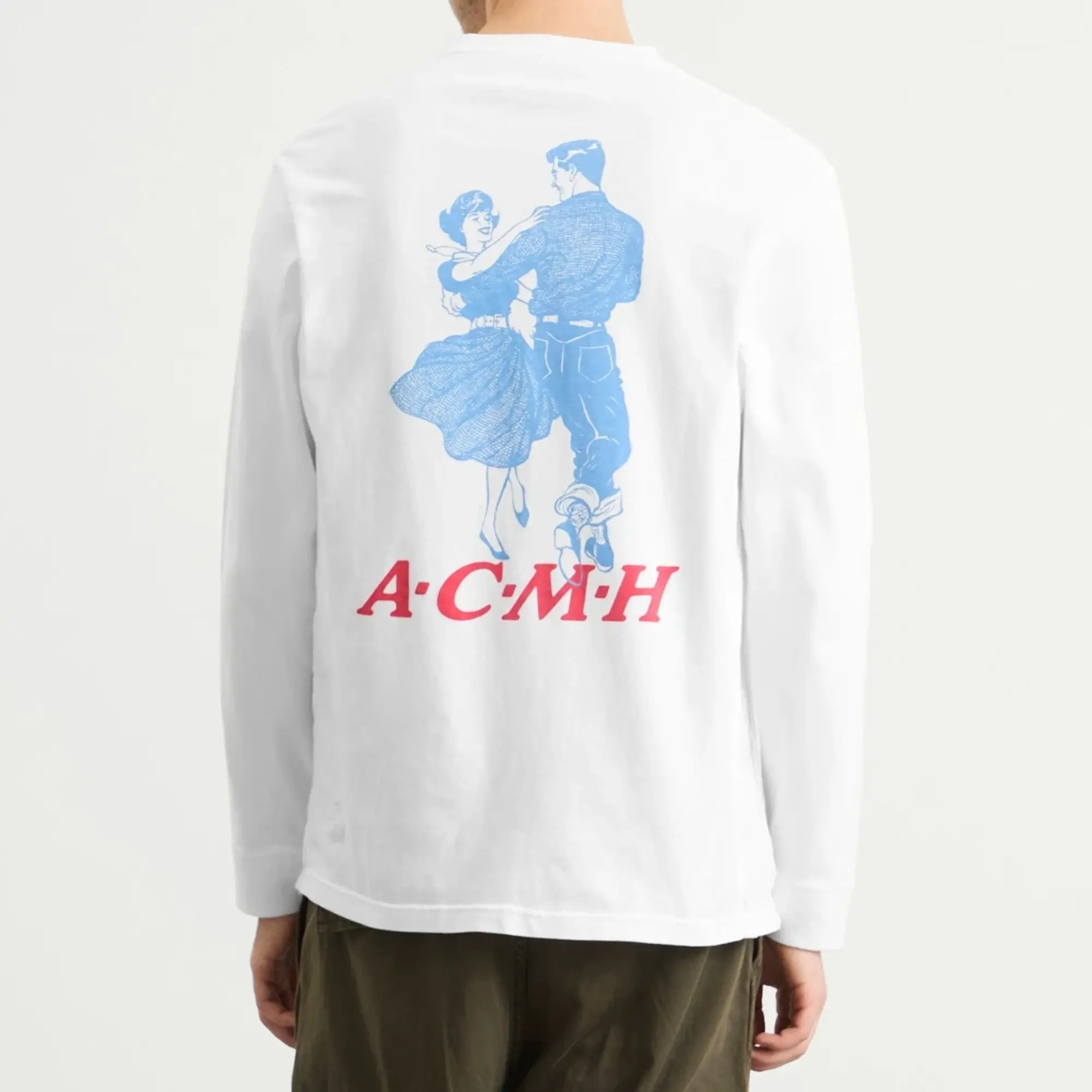 ACMH by Magic Castles Men's Dancers Have More Fun Ls T-Shirt Off White