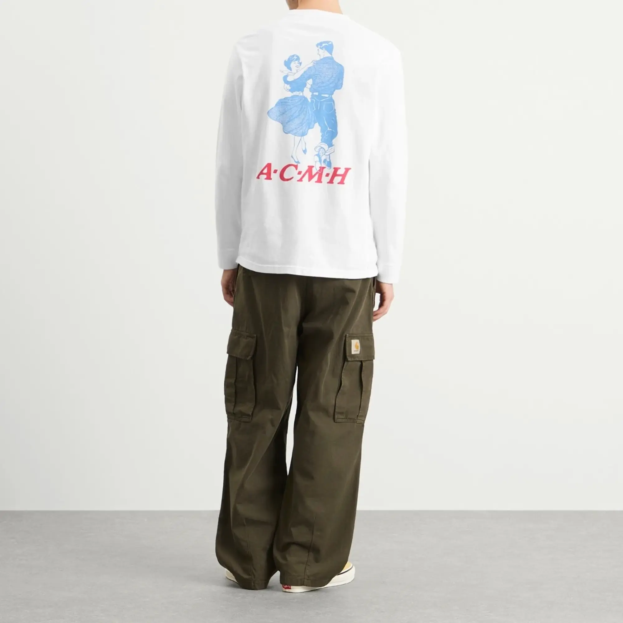 ACMH by Magic Castles Men's Dancers Have More Fun Ls T-Shirt Off White