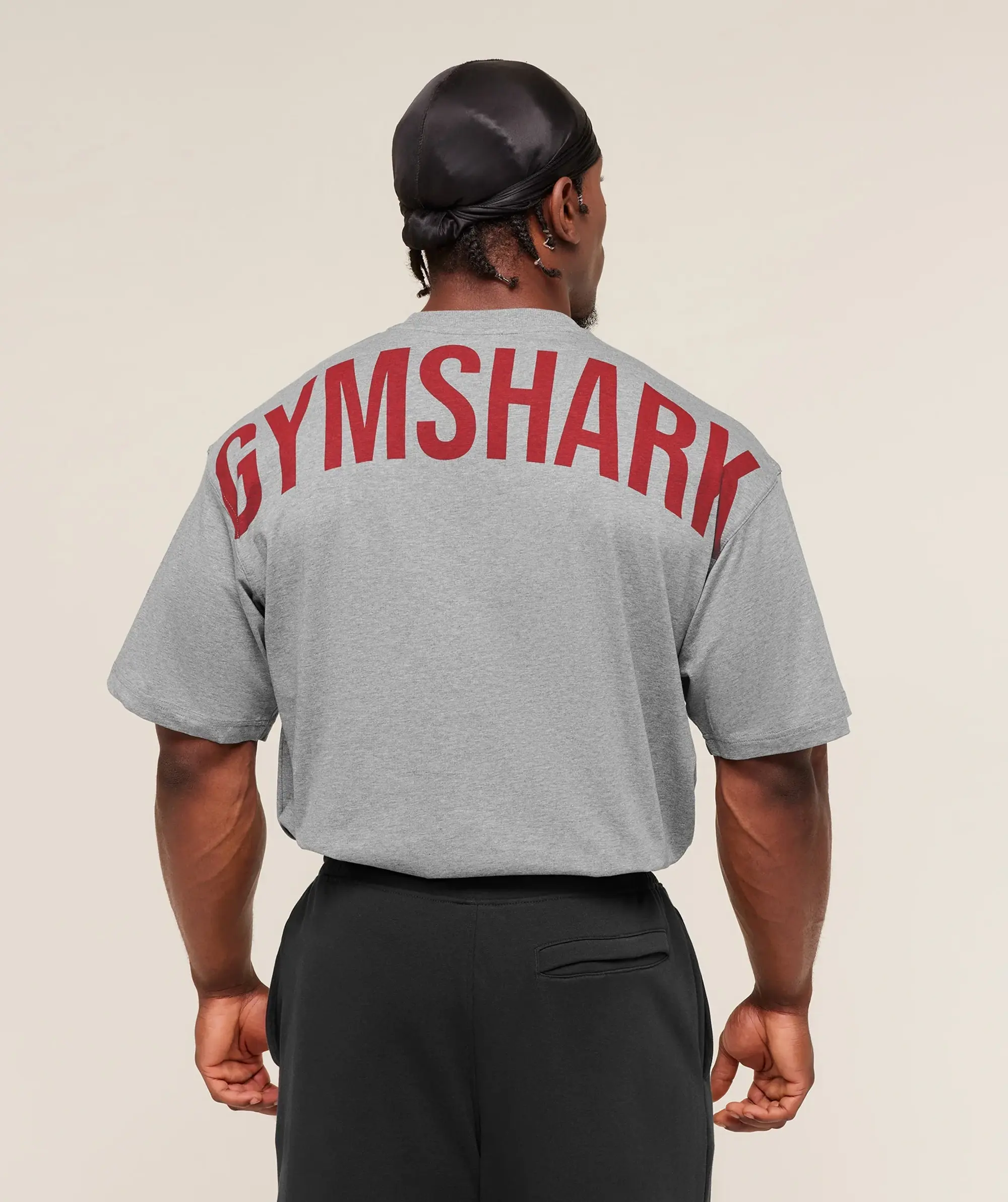  Power T-Shirt - Charcoal Core Marl/Sets Red